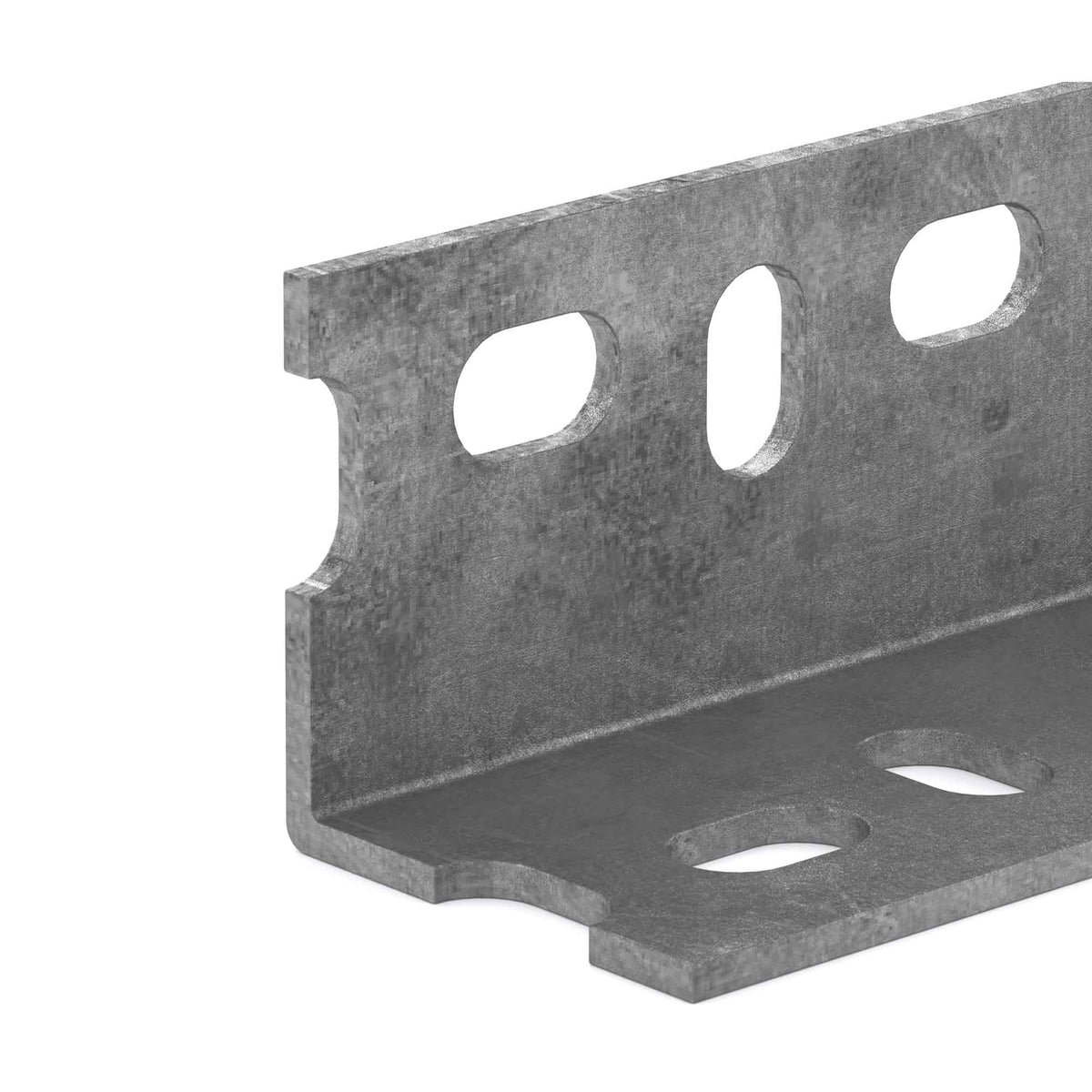 Angle perforé en acier galvanisé, 1-1/2'' x 72''