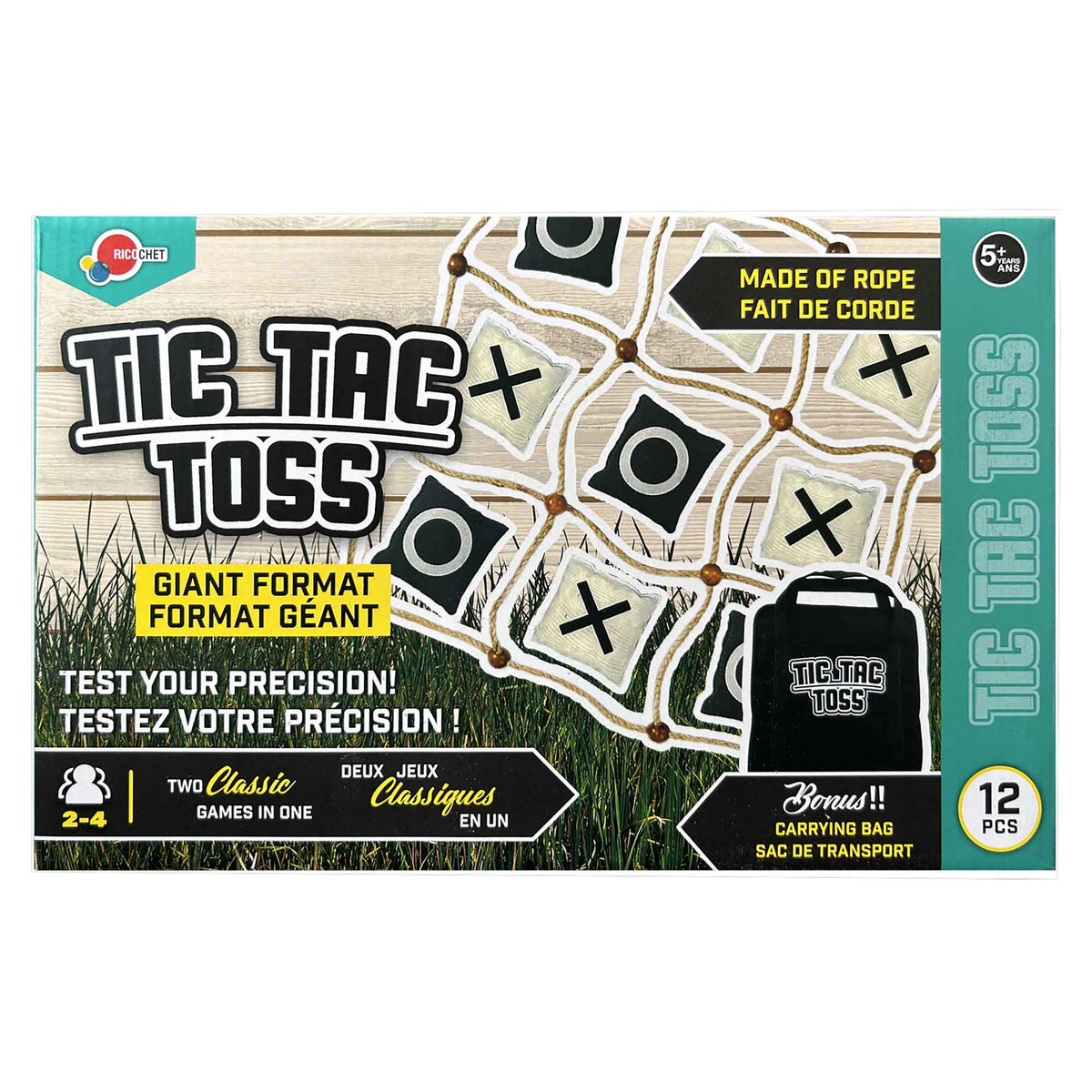 Jeu de Tic Tac Toss de format géant , 36'' x 36''