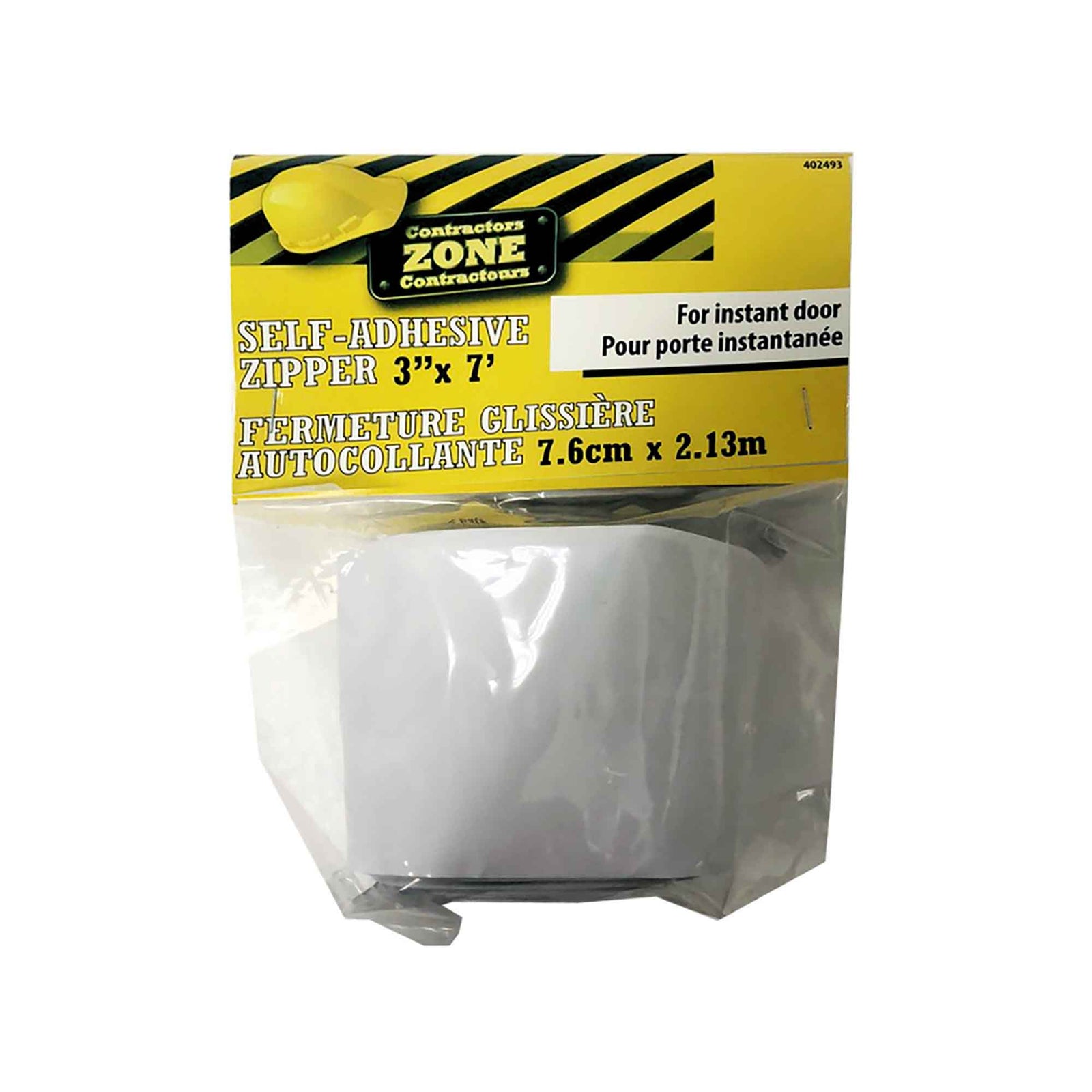 Fermeture éclair auto-collante, 3'' x 7'