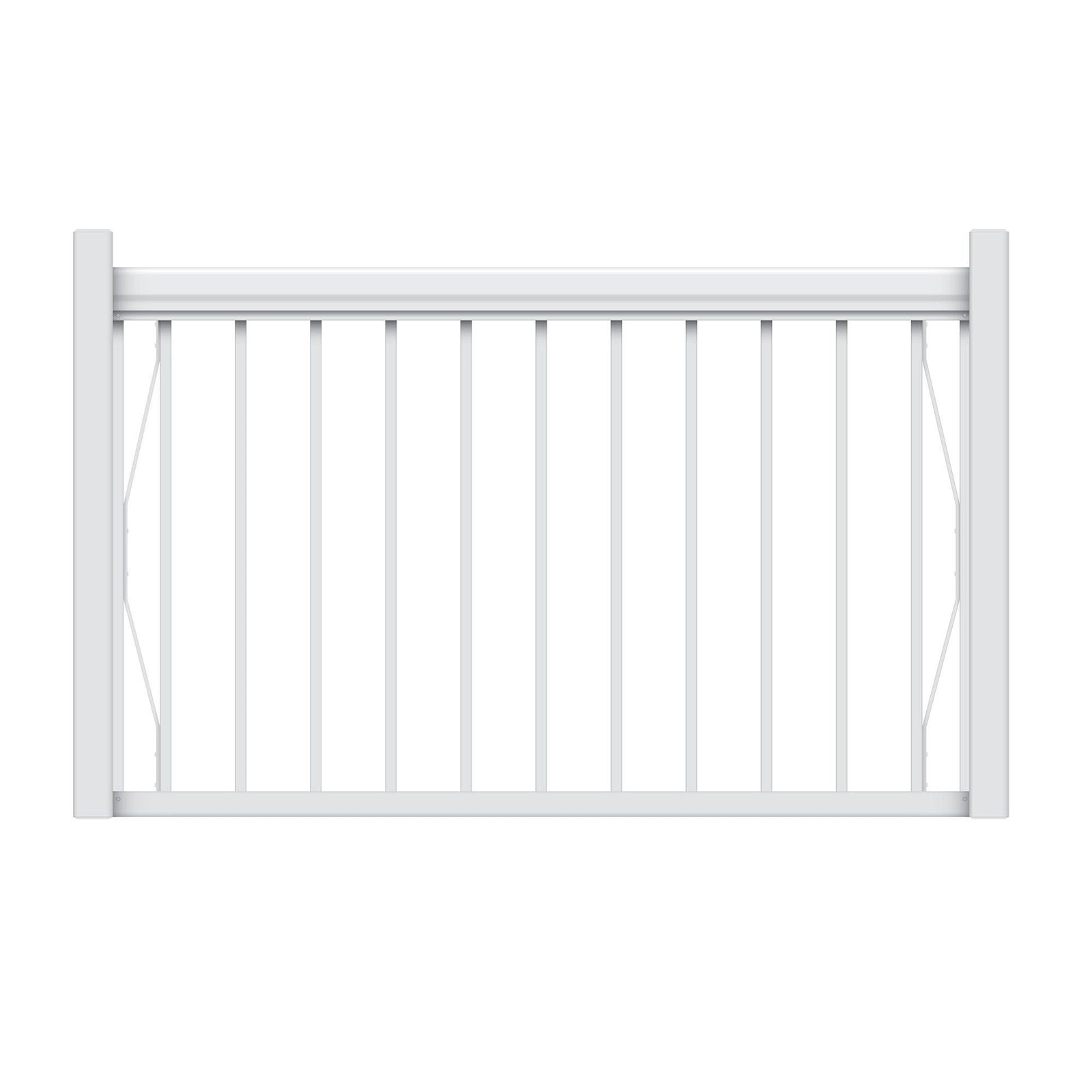 Ensemble de barrière blanche pour rampe Legacy, 42'' x 42''