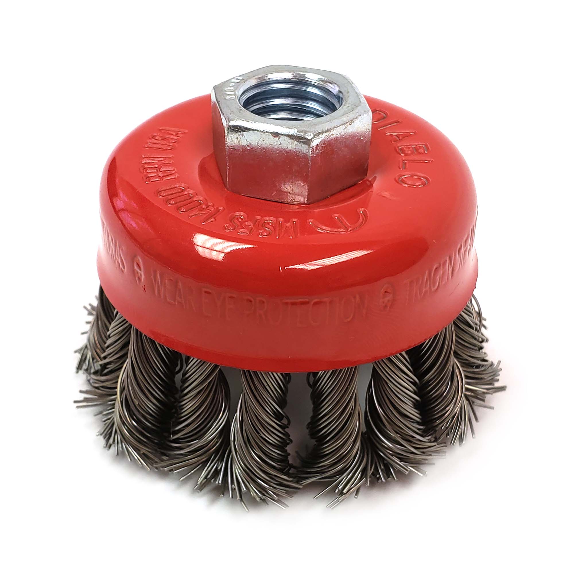 Brosse coupe Diablo à mèches torsadées 2-3/4" 5/8-11