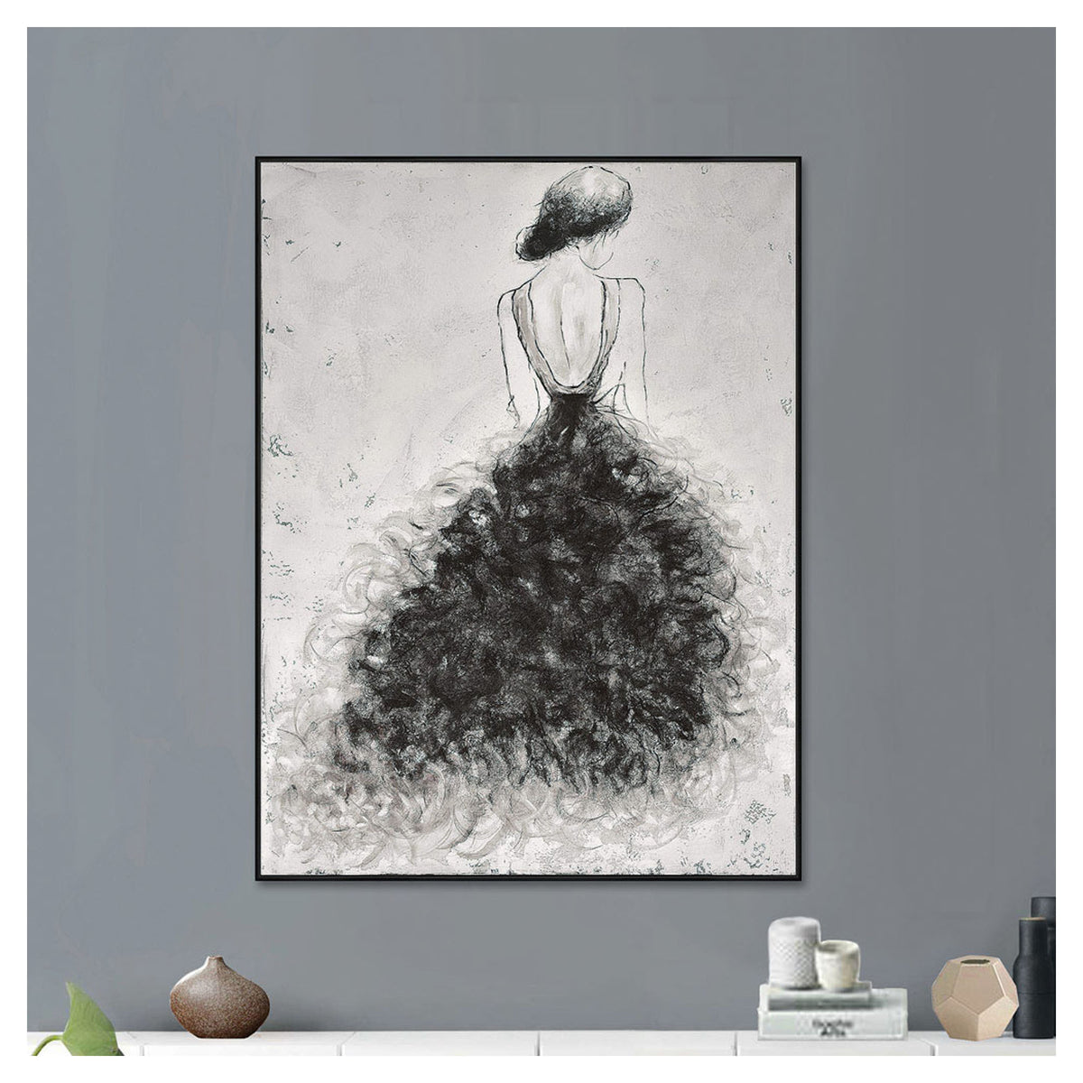 Peinture à l’huile robe Smokey, 35-1/2'' x 47-1/4''