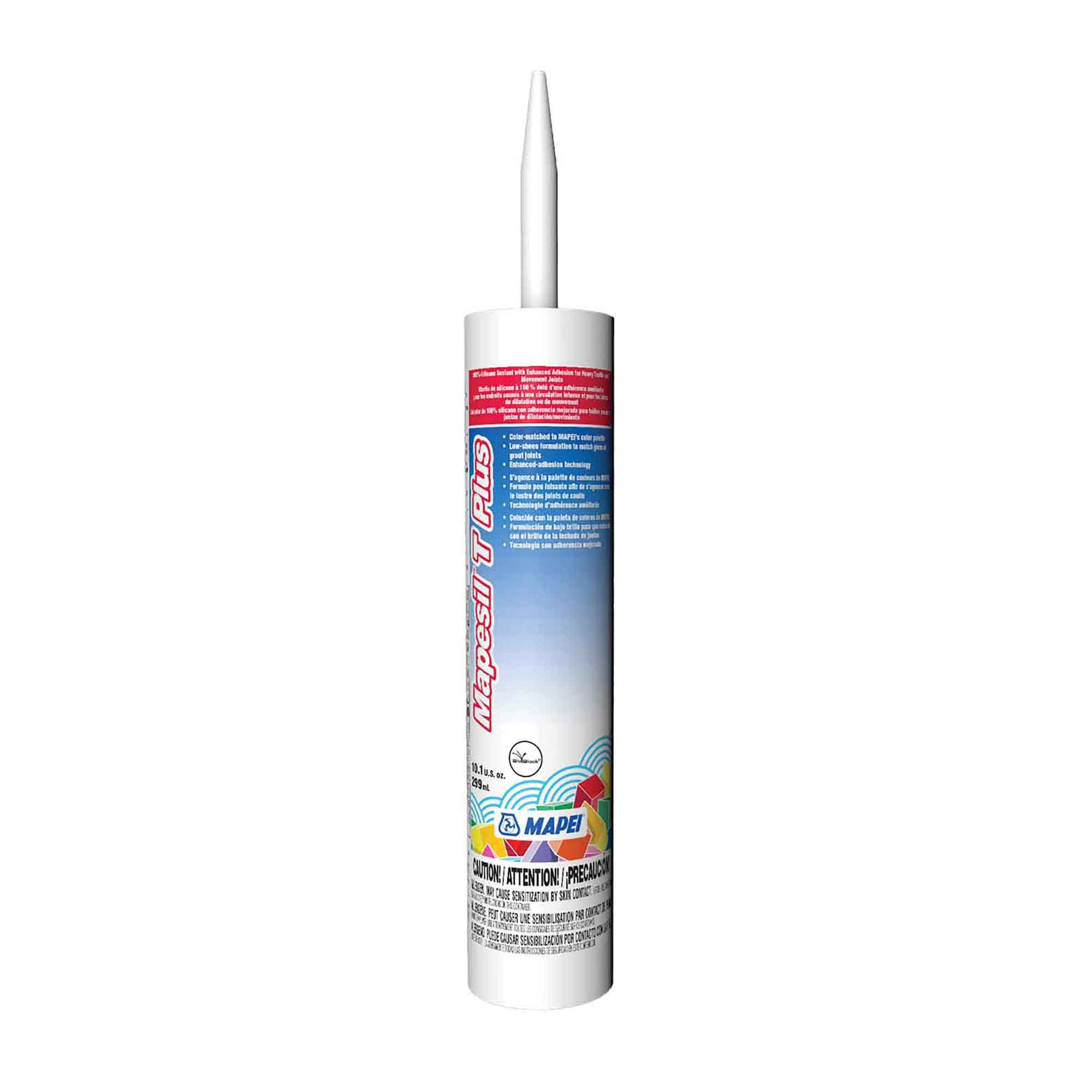 Mastic de silicone Mapesil T Plus de 299 ml, coquille d’œuf #5220