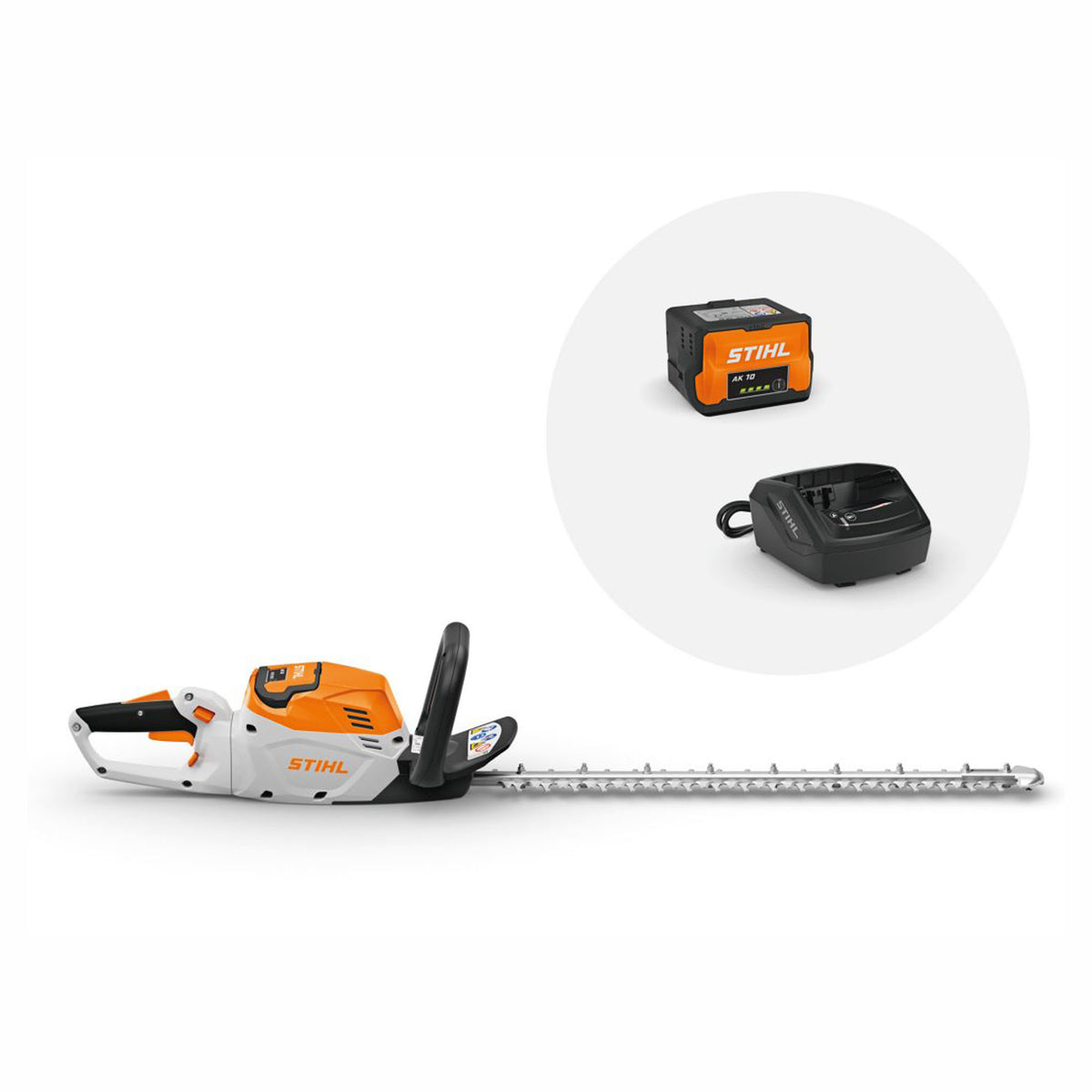 Taille-haie à batterie HSA 60 avec batterie AK 10 et chargeur AL 101, 24''