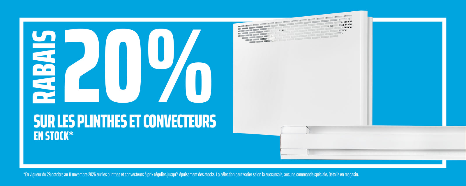 Plinthes et convecteurs