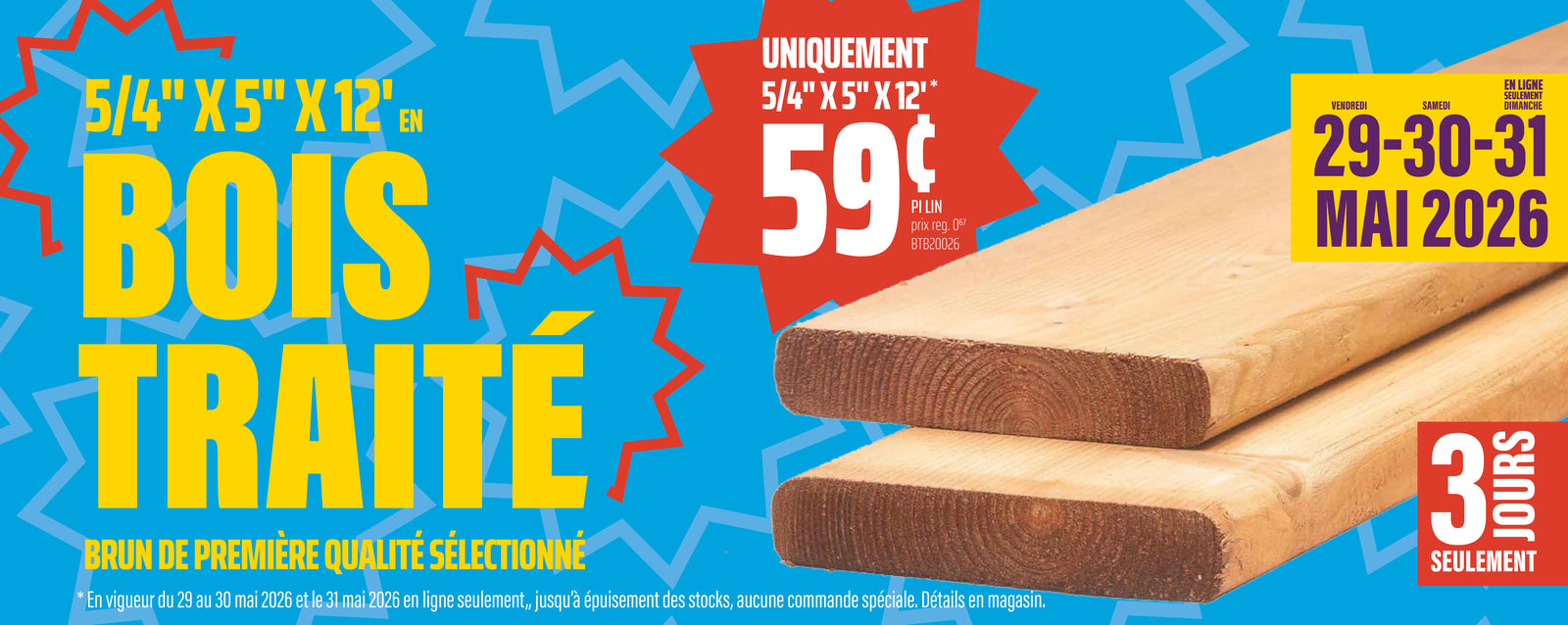 Bois traité 59c