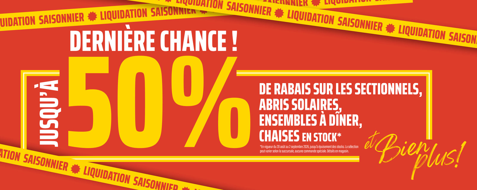 Liquidation fin août