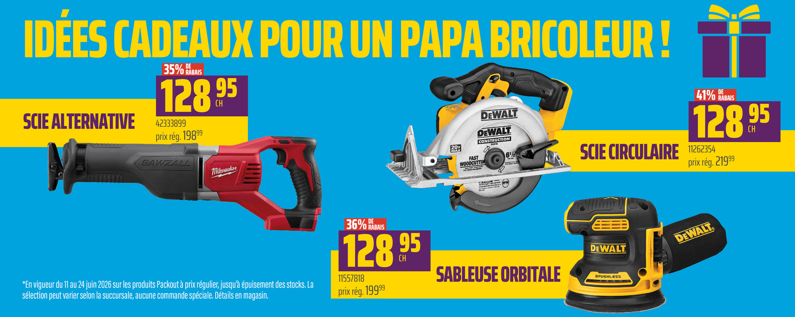 Outils fête des pères