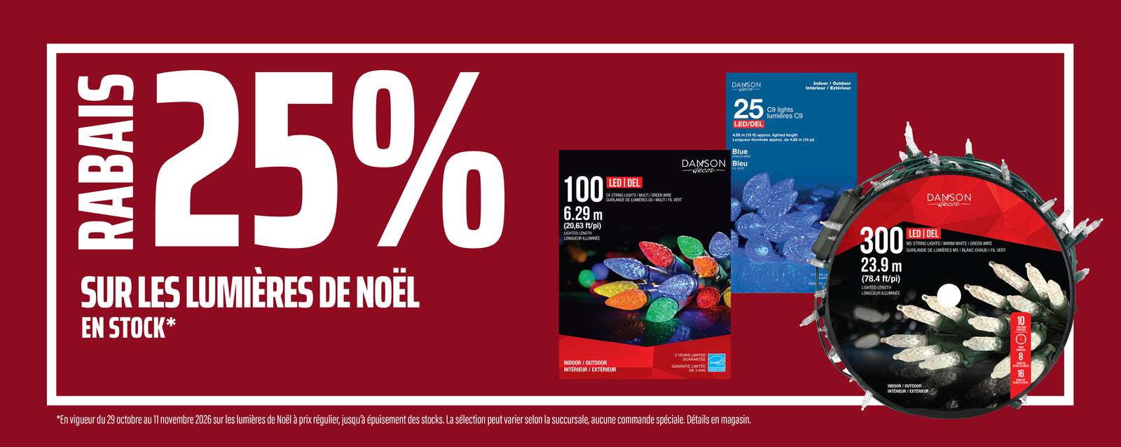 Lumières de Noël