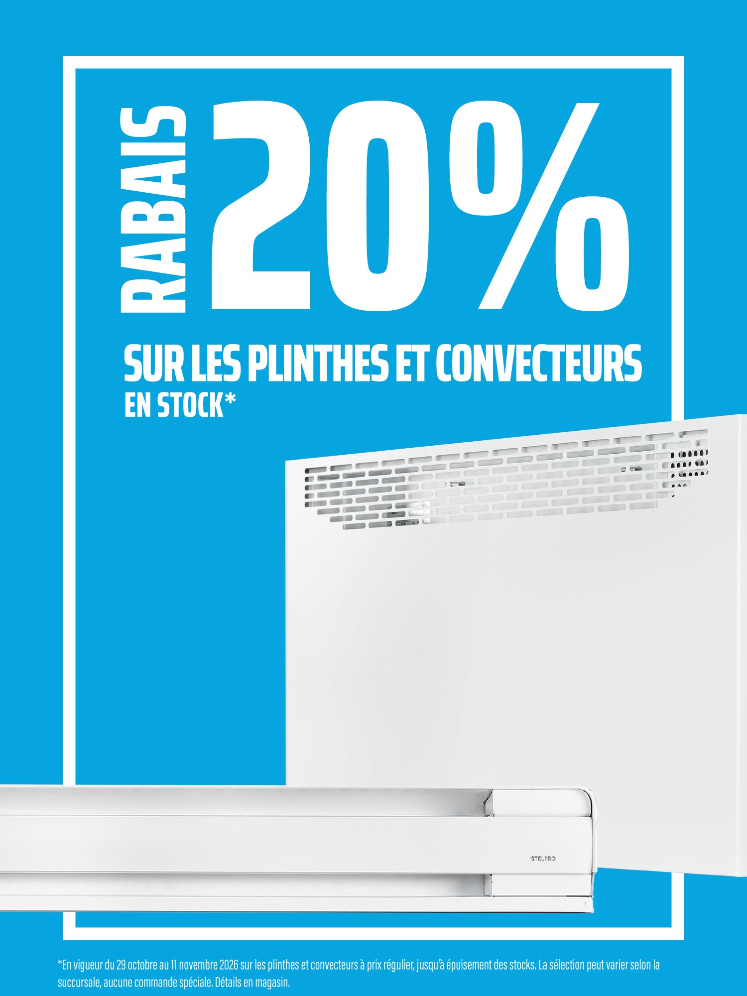 Plinthes et convecteurs