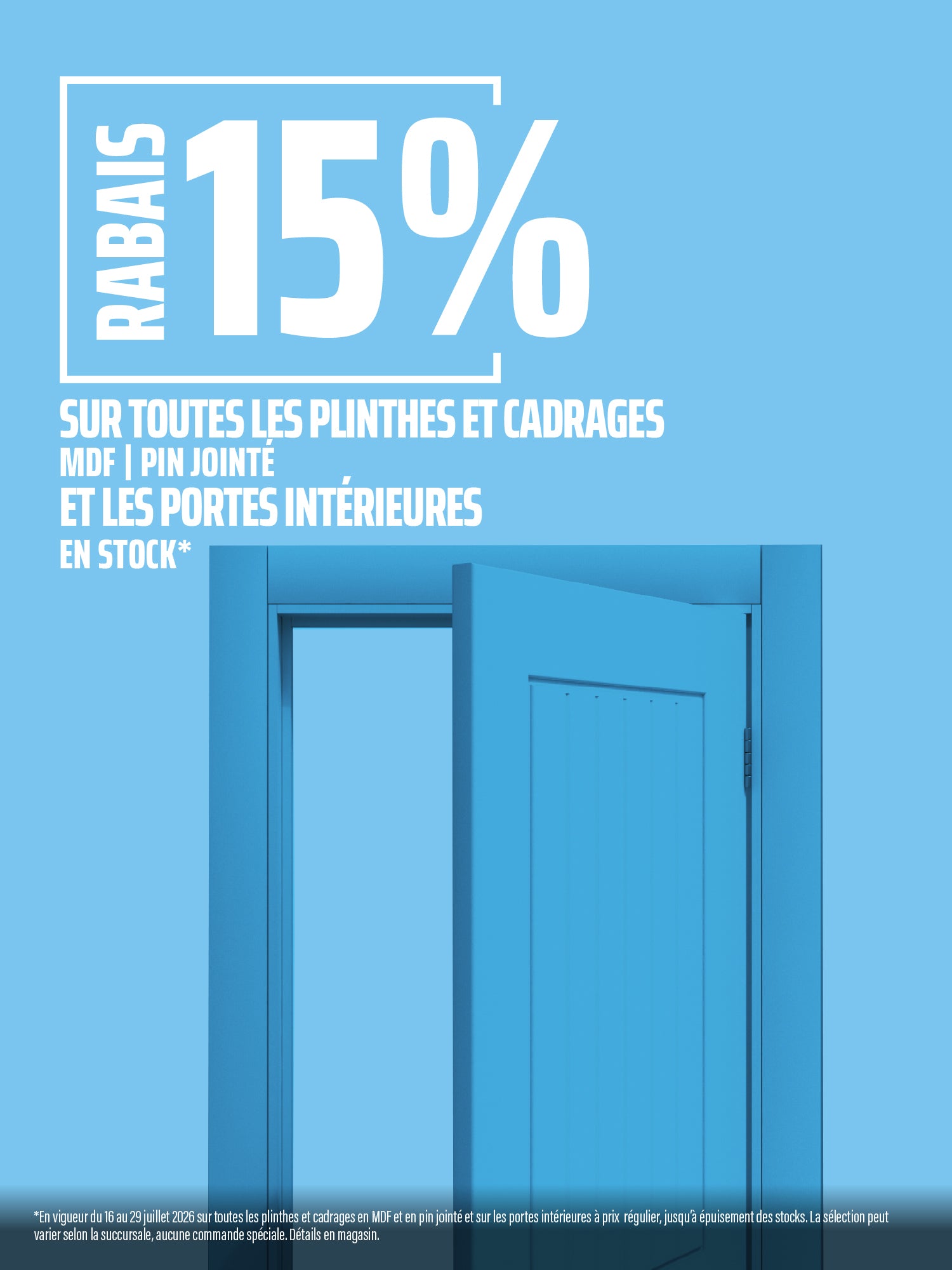 Plinthes et cadrages