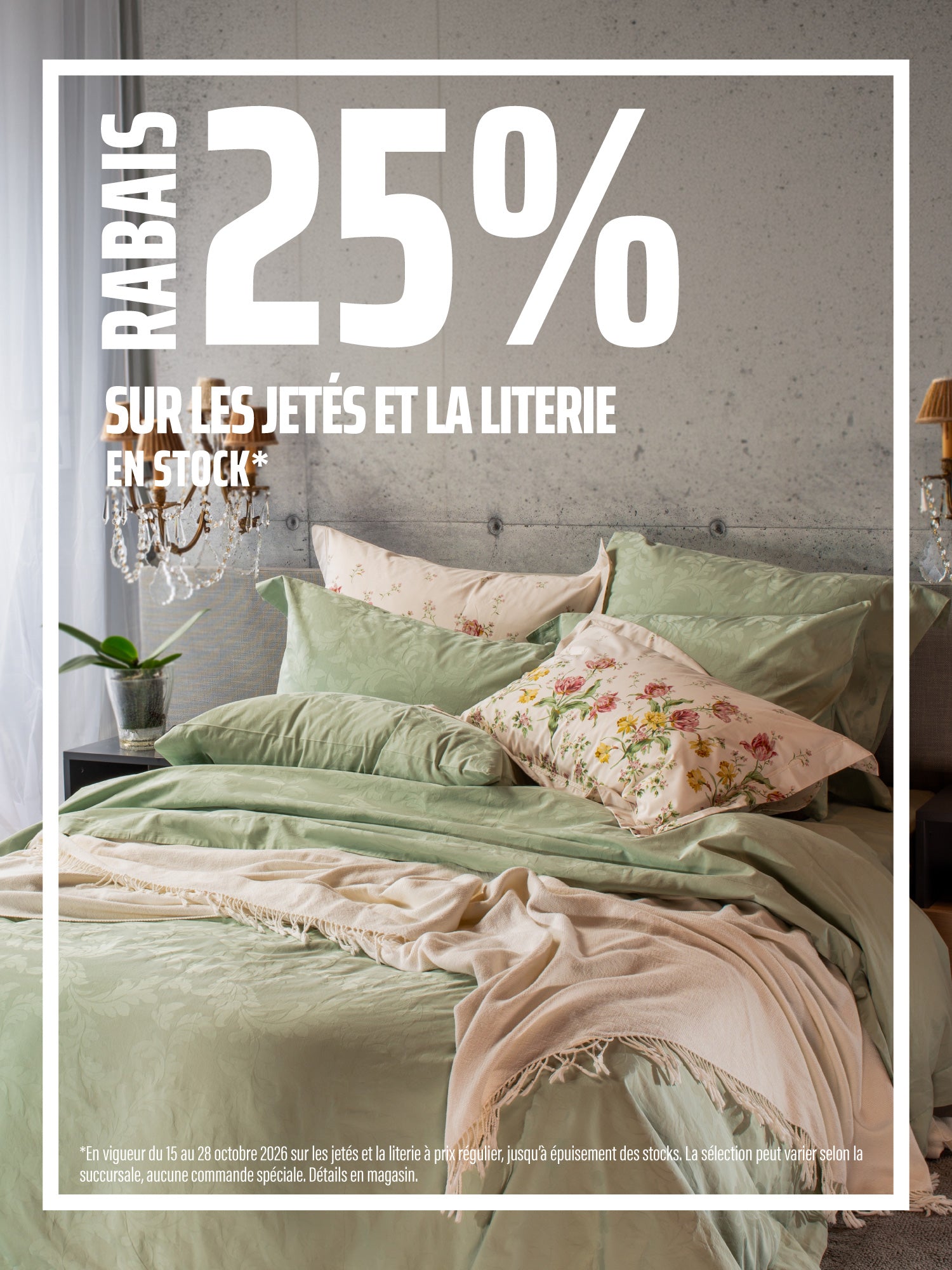 Literie et jeté