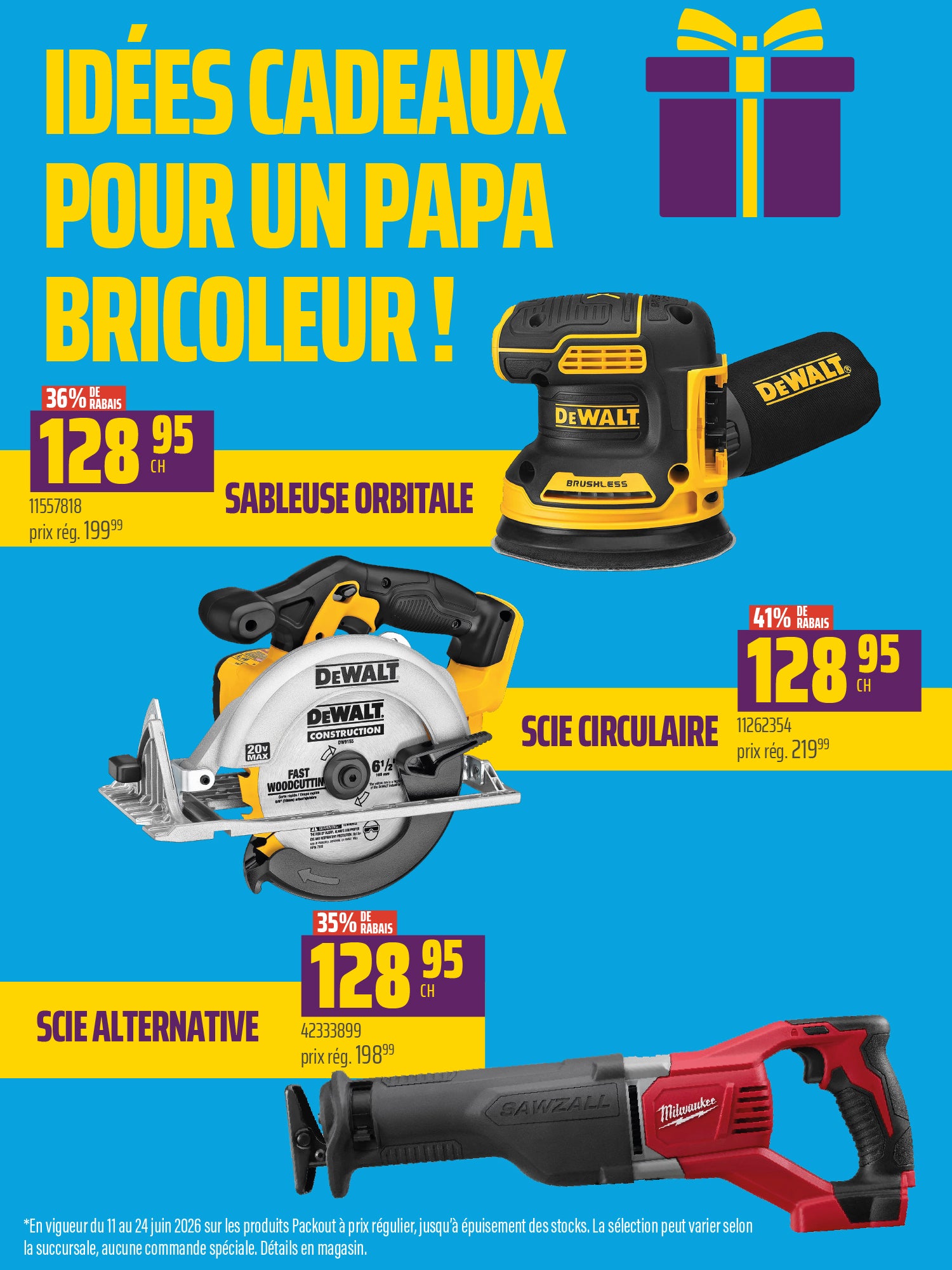 Outils fête des pères