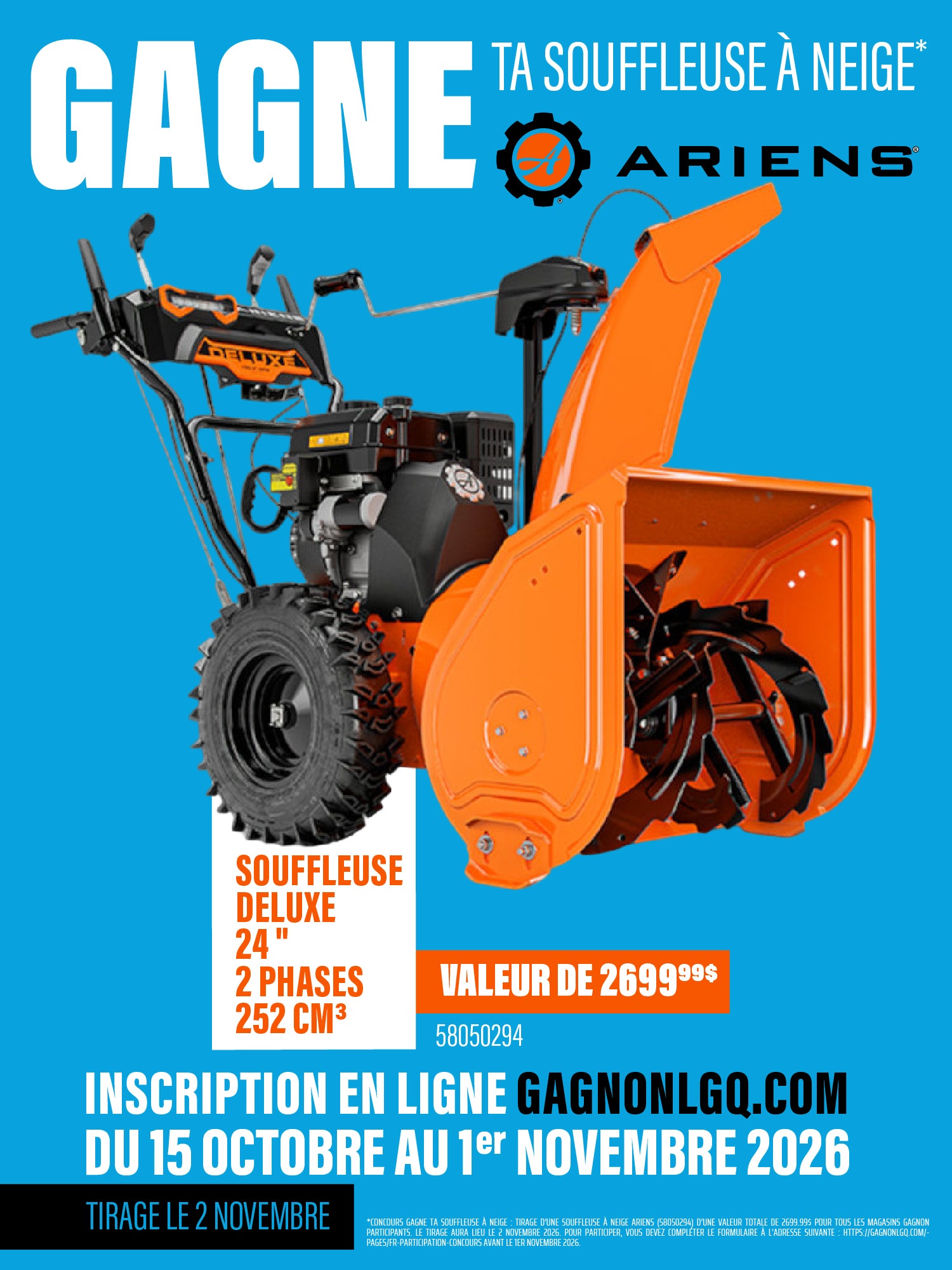Concours souffleuse