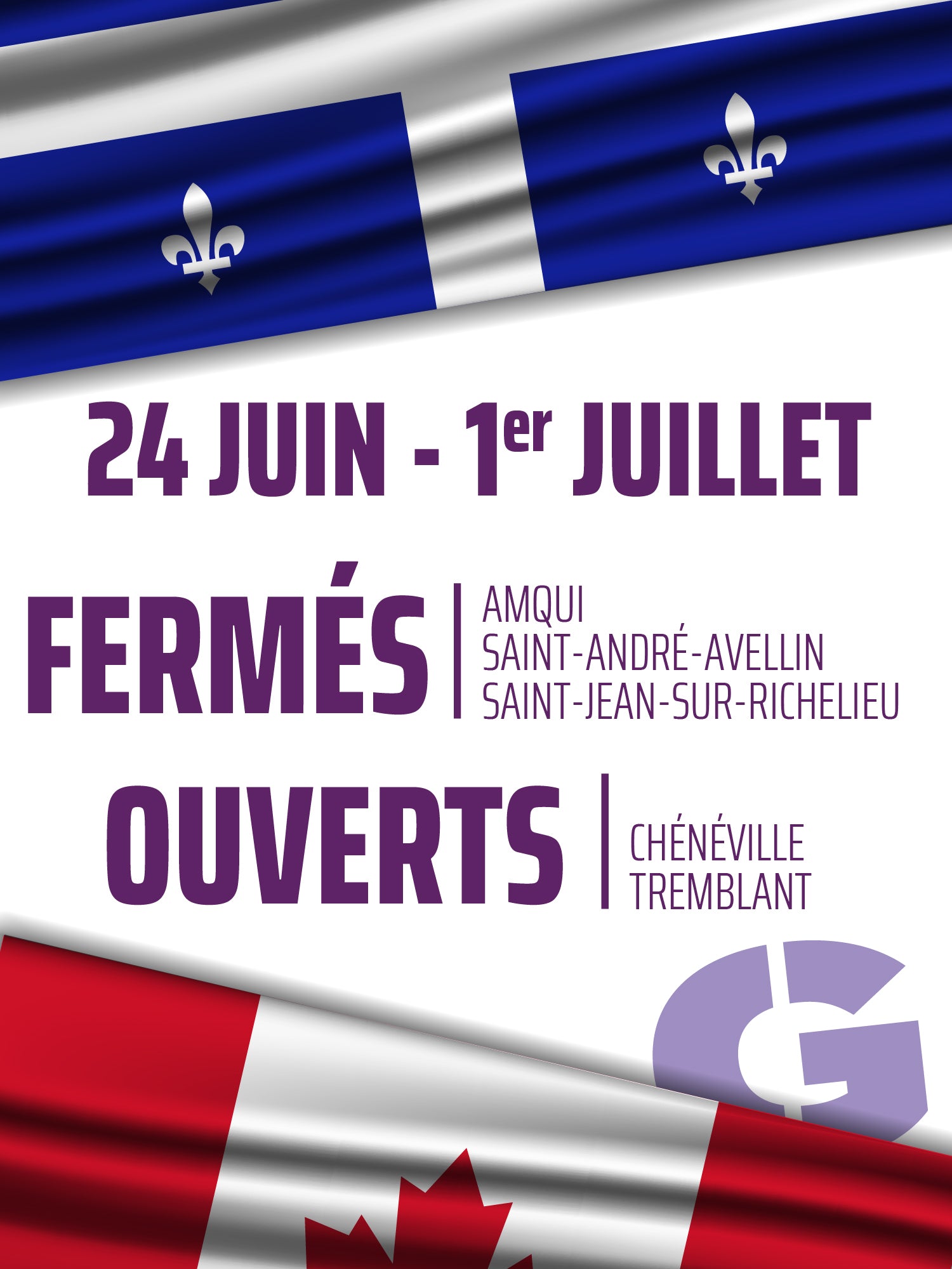 Fermé congé