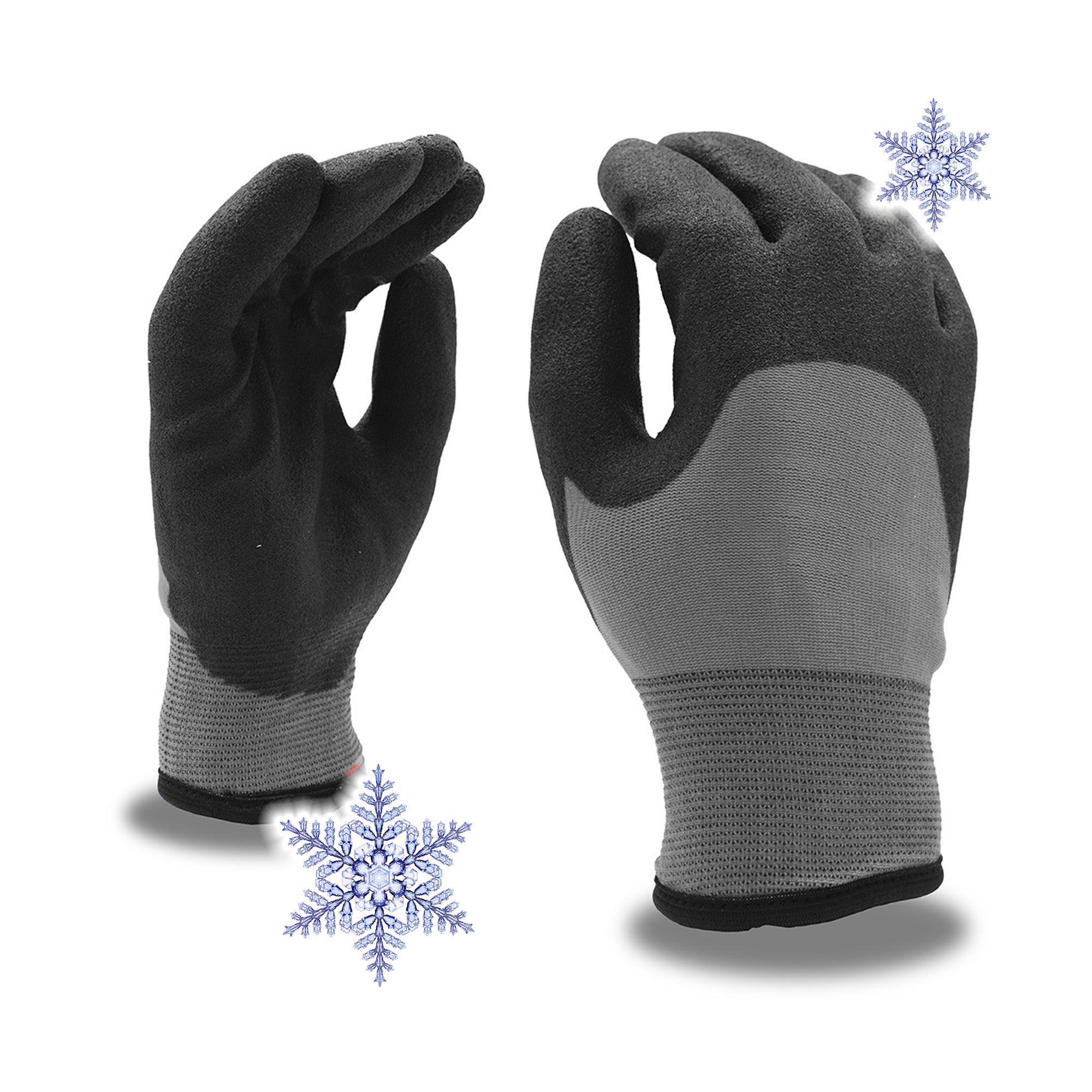 Gants d'hiver "GAGNON" en tricot enduit de mousse de latex, extra-grand