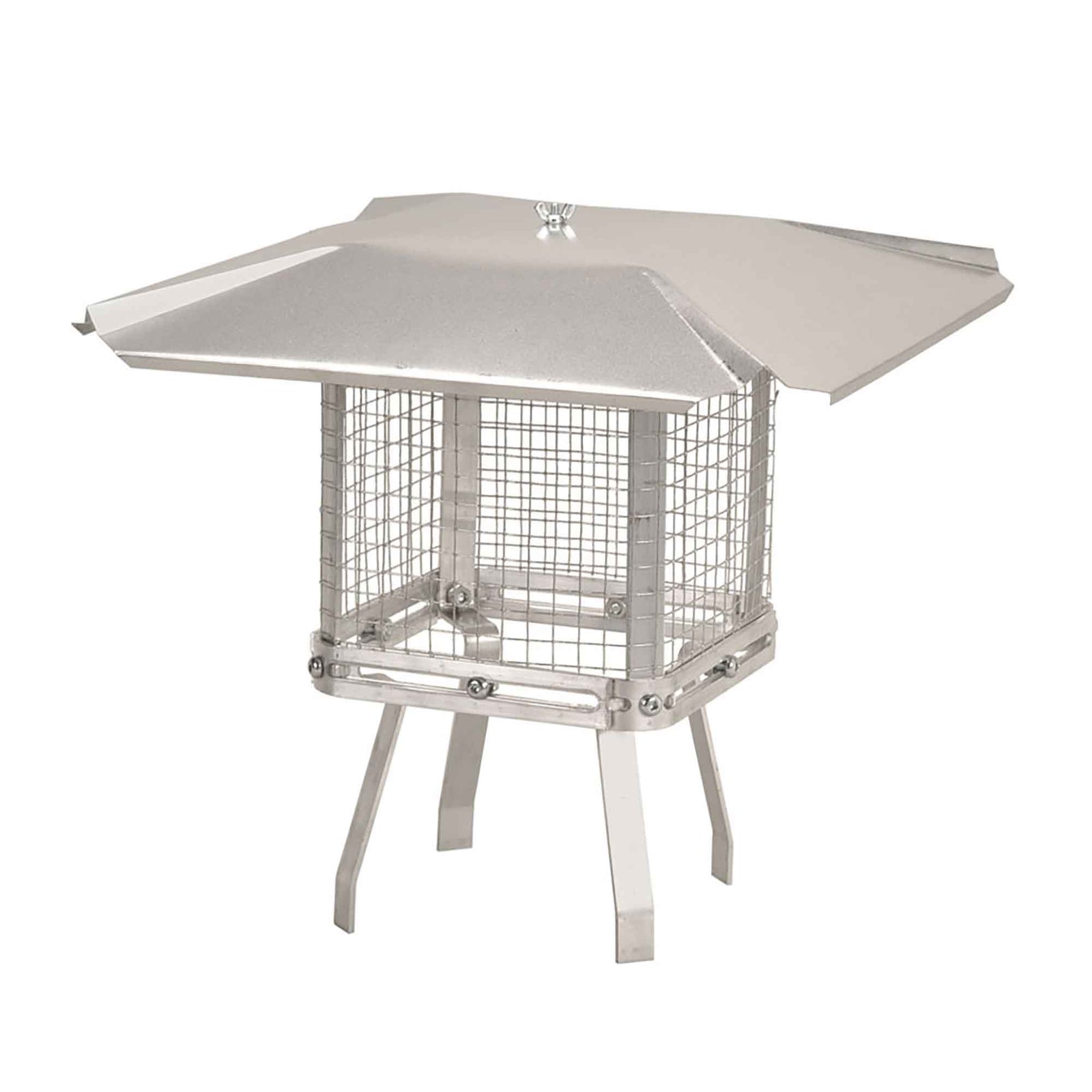 Chapeau de cheminée en aluminium avec pare-étincelles, universel 