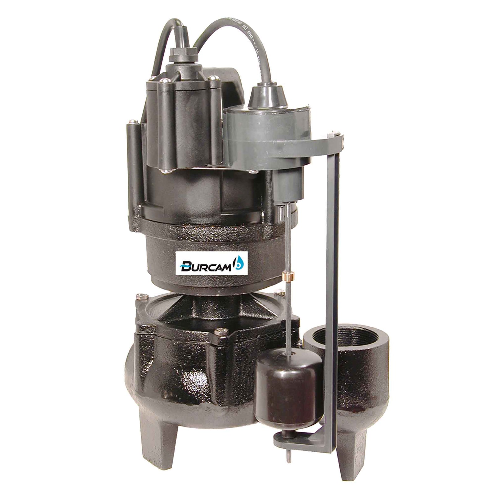 Pompe d’égout en fonte avec flotte verticale, 1/2 CV