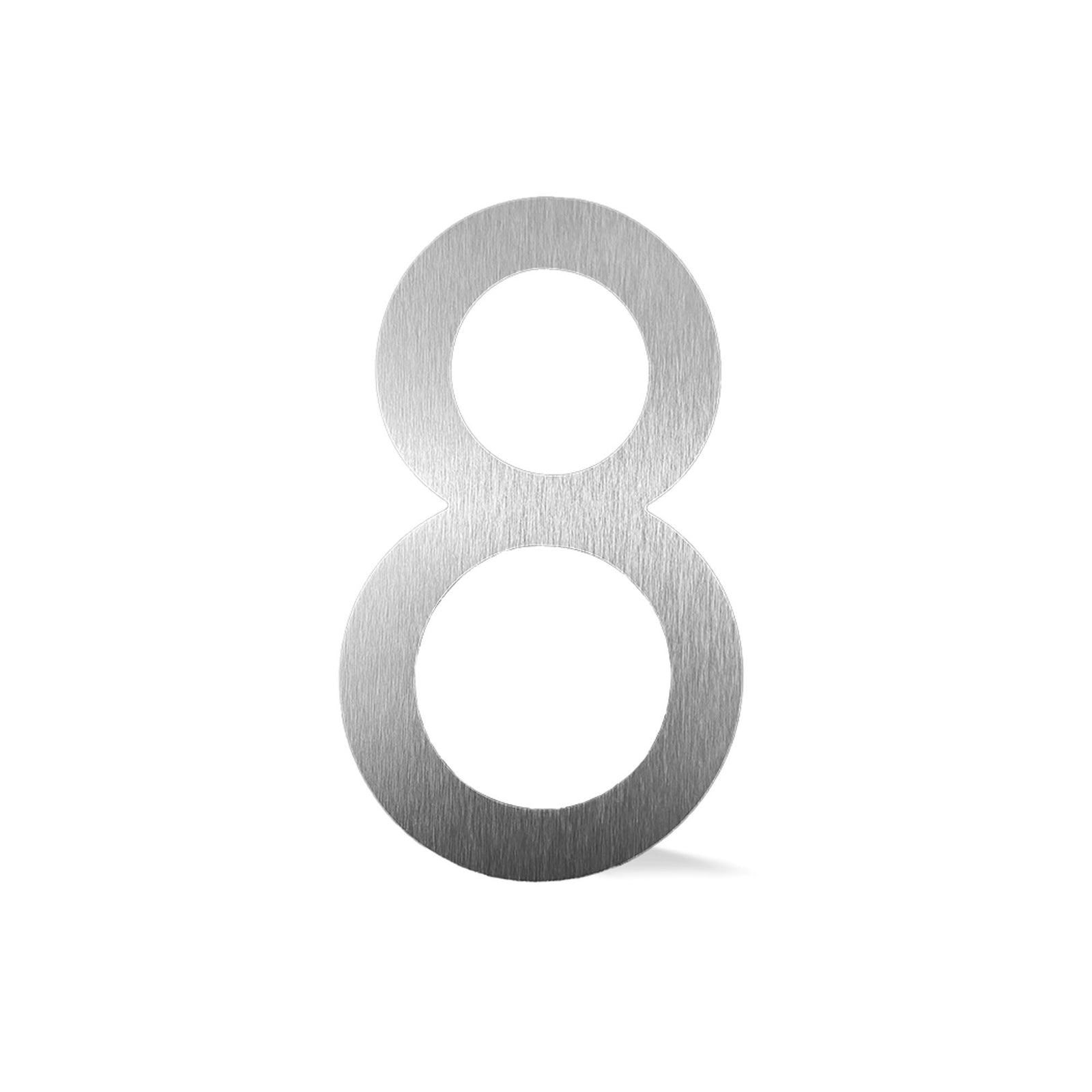 Chiffre flottant 3D de 9'' en alumipanel, #8 (aluminium)