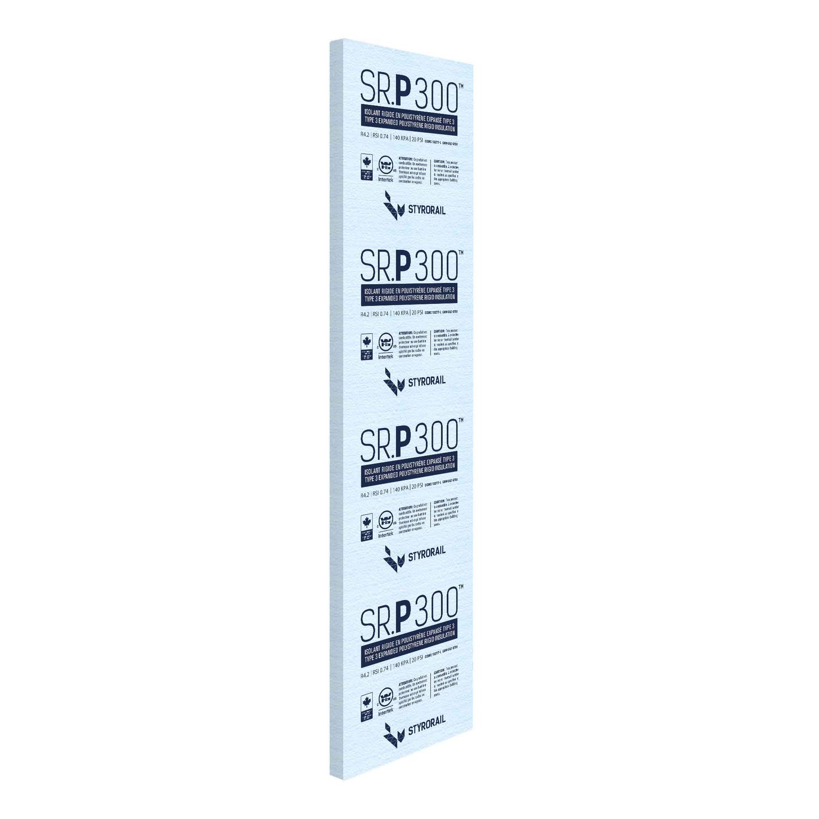Panneau isolant rigide SR.P 300, 2'' x 2' x 8' (R8.4 / 20 PSI)