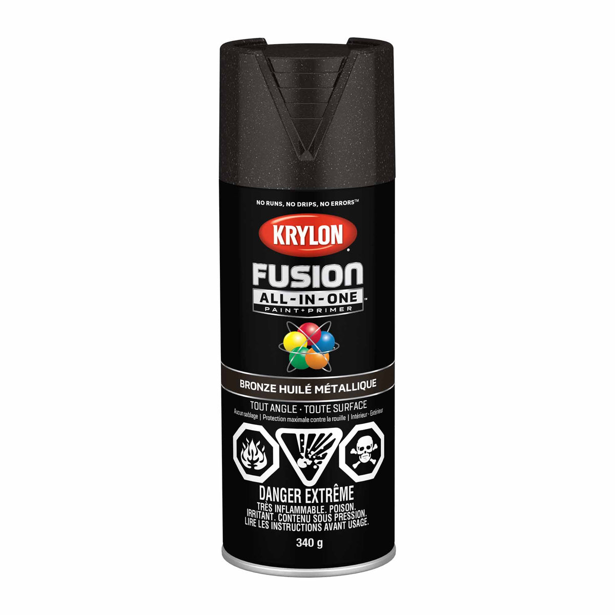 Krylon Fusion All-In-One aérosol bronze huilé métallique, 340 g