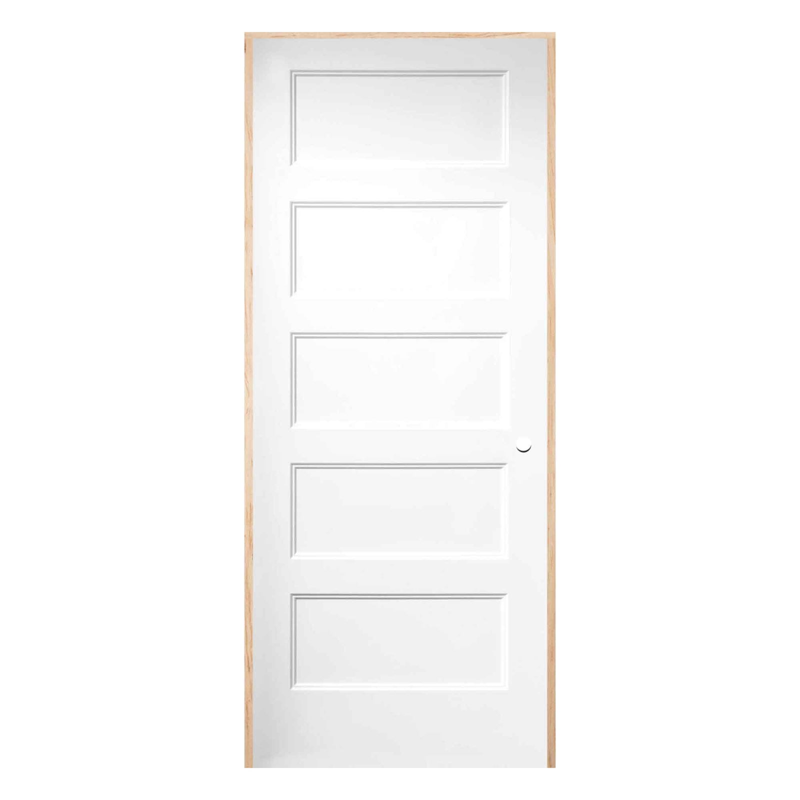 Porte prémontée d’intérieur Conmore à ouverture à gauche en tirant et cadre de 4-9/16", 30" 