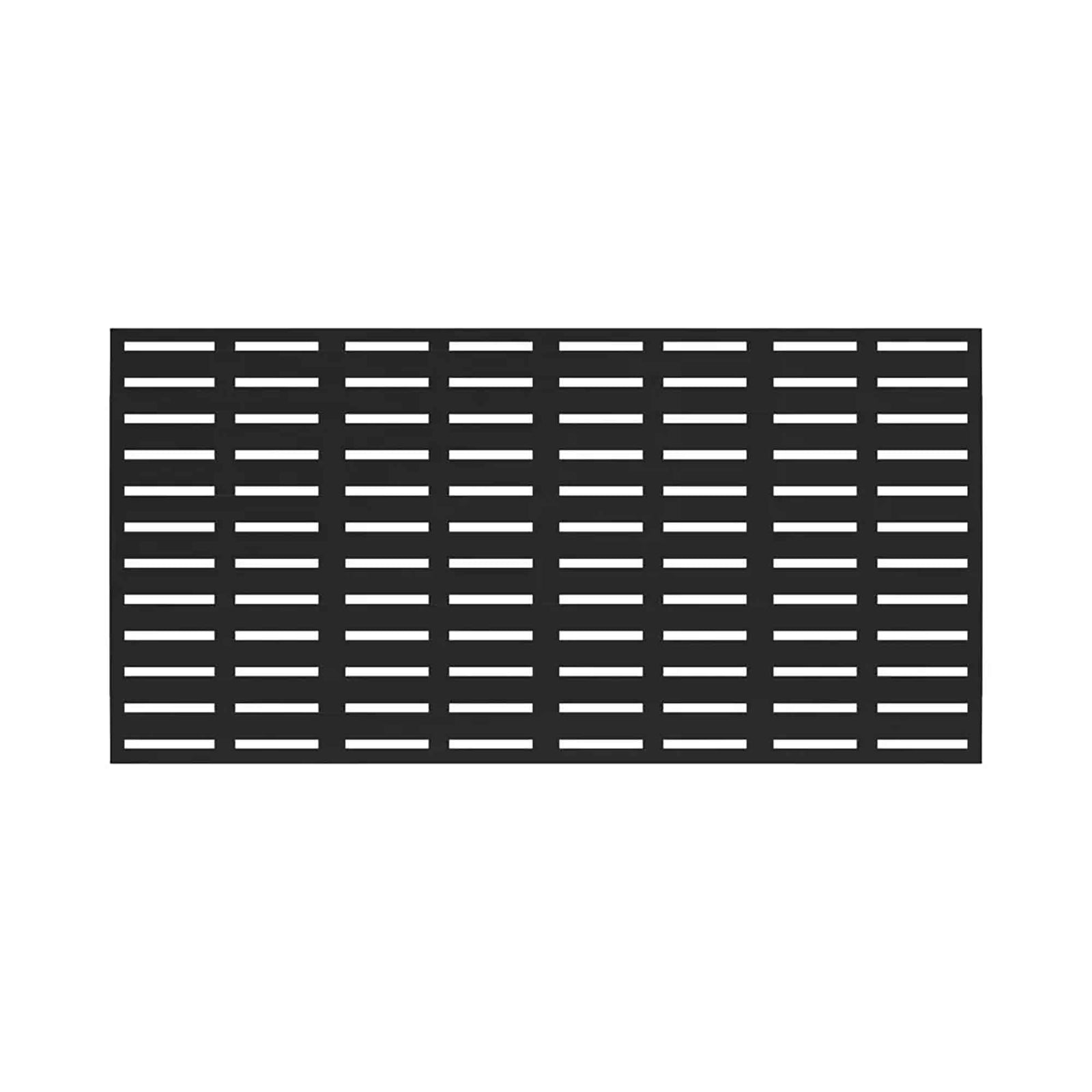 Panneau décoratif d'intimité noir Boardwalk, 34'' x 68''