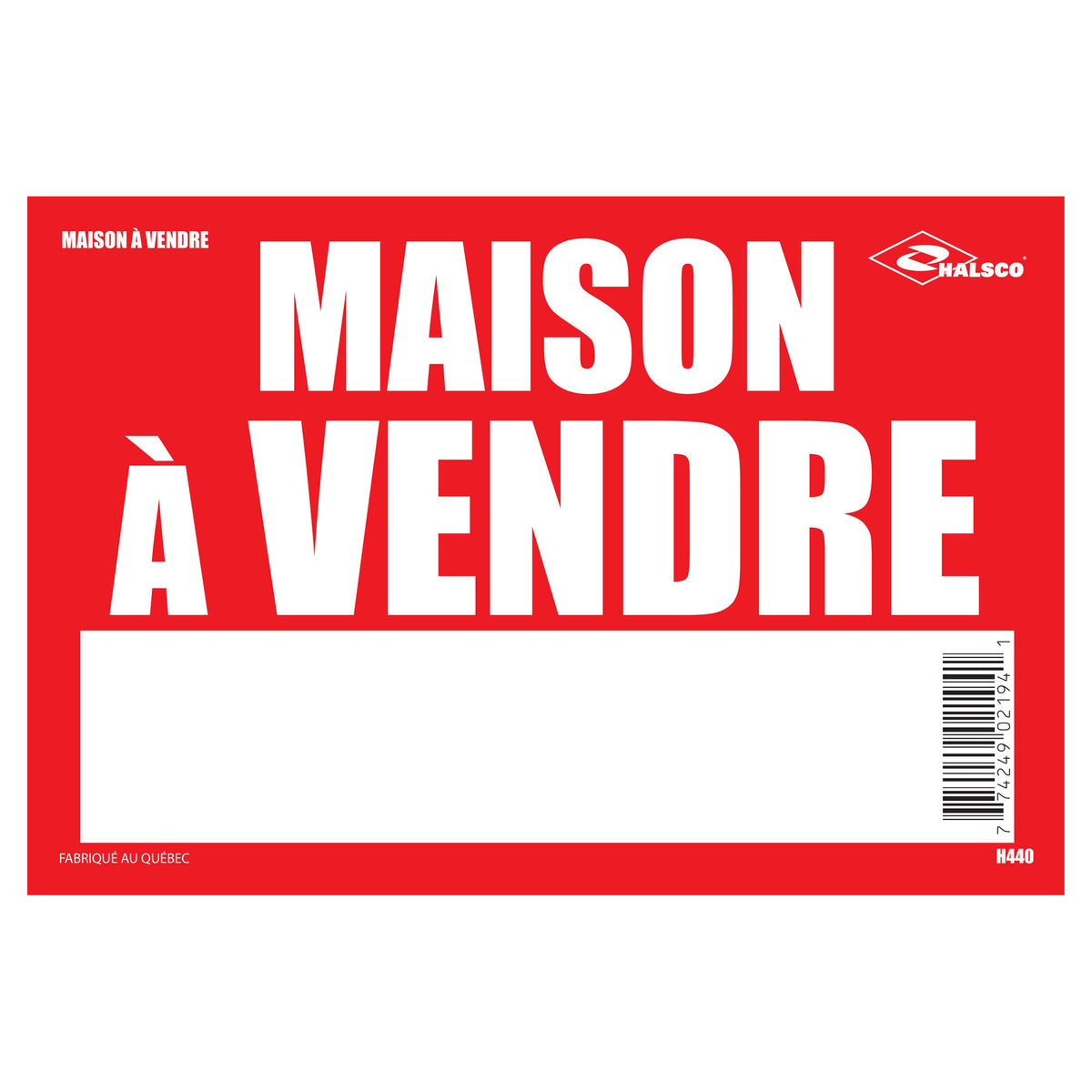 Affiche "Maison à vendre", 8" x 12"