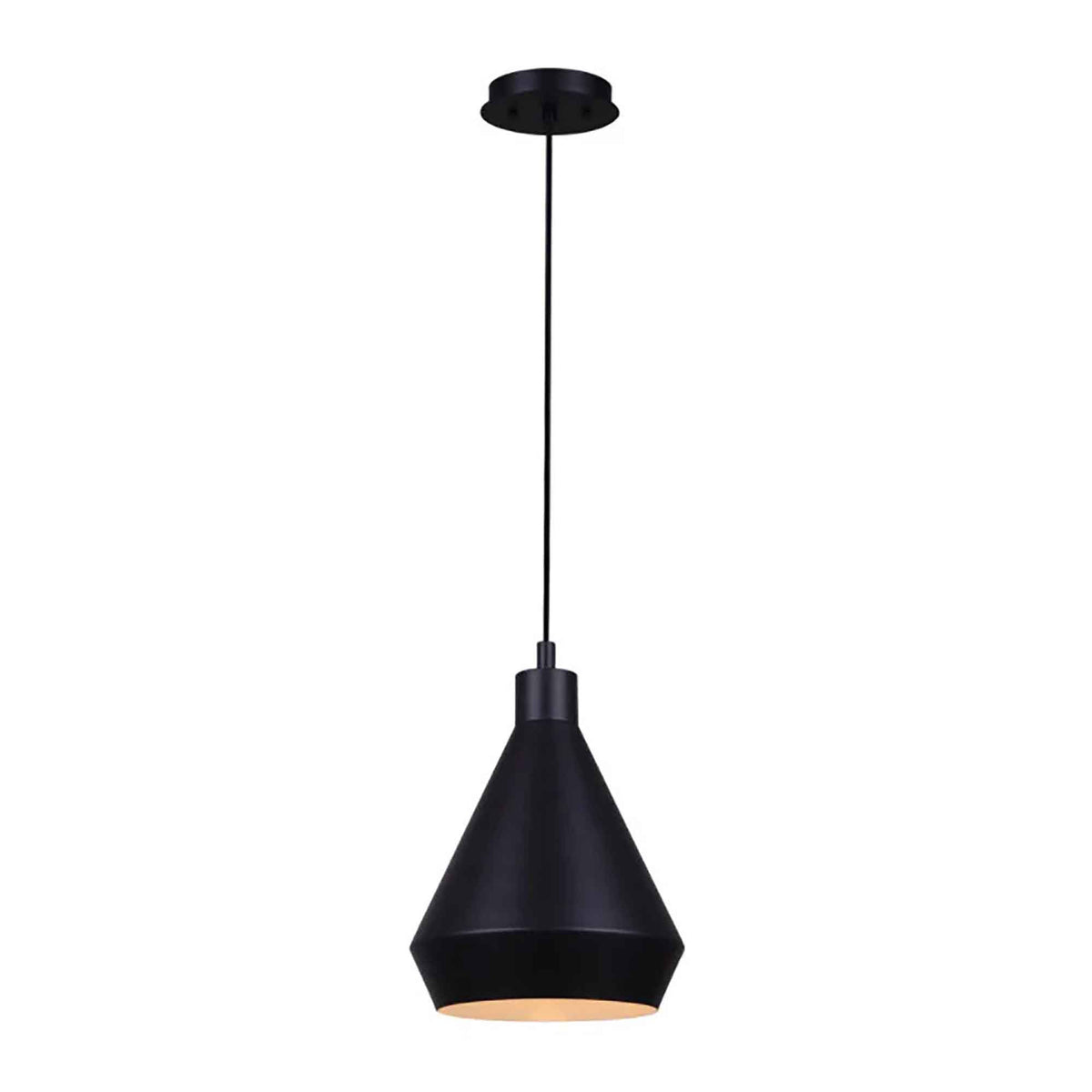 Luminaire suspendu Byck à 1 lumière, 9&quot;