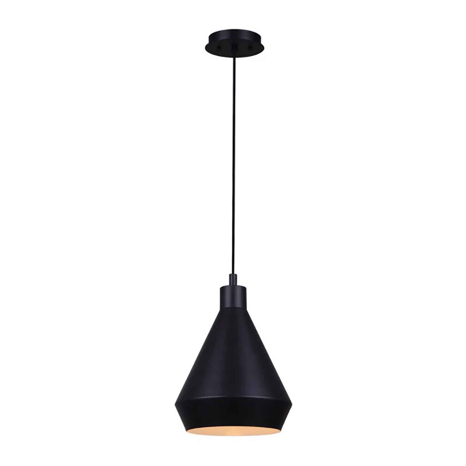 Luminaire suspendu Byck à 1 lumière, 9"