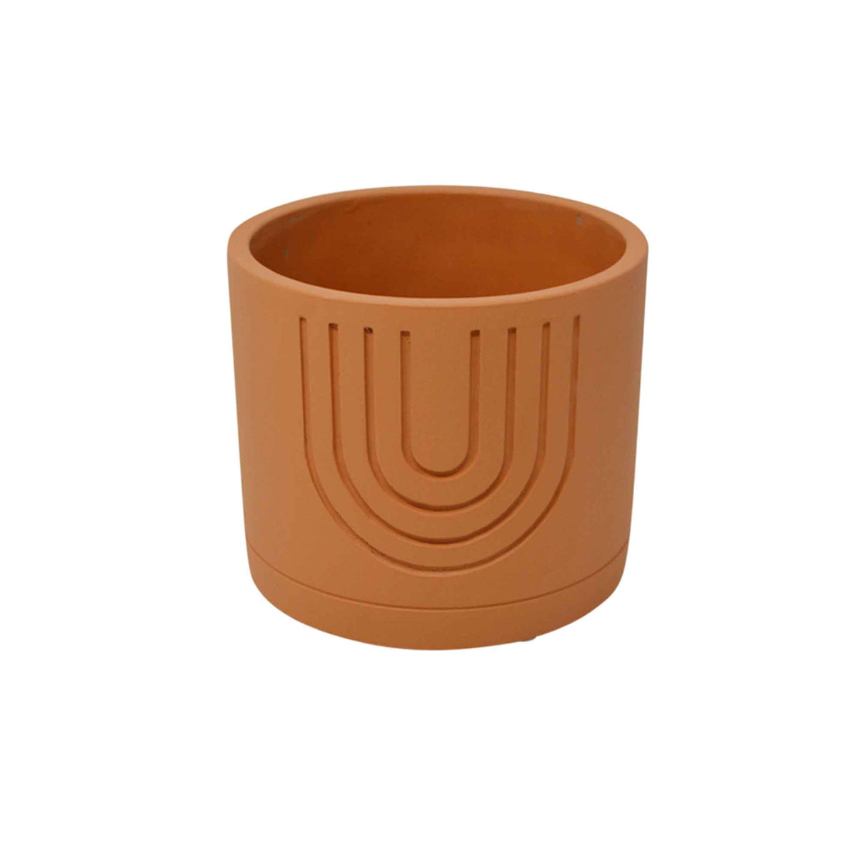 Pot en ciment terracotta, 5,3&quot; x 4,5&quot;