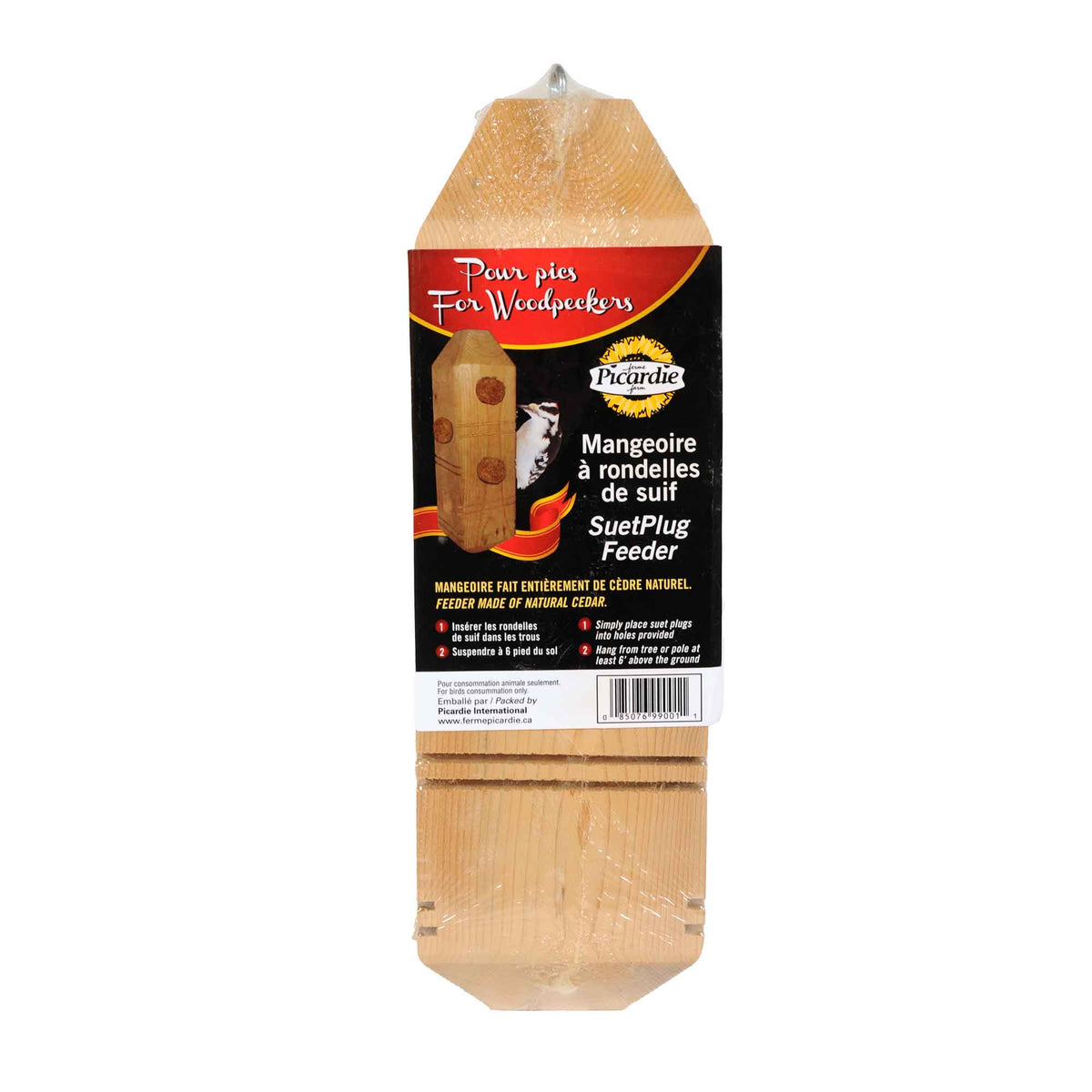 Mangeoire à rondelles de suif pour pics