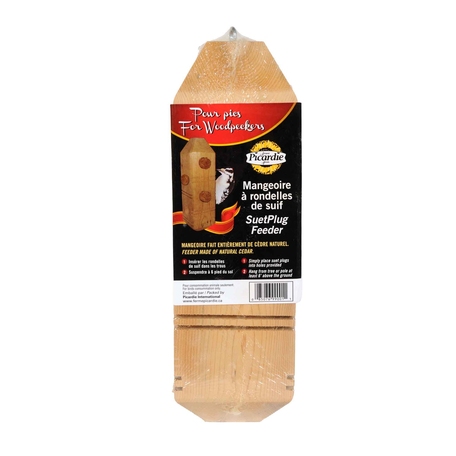 Mangeoire à rondelles de suif pour pics