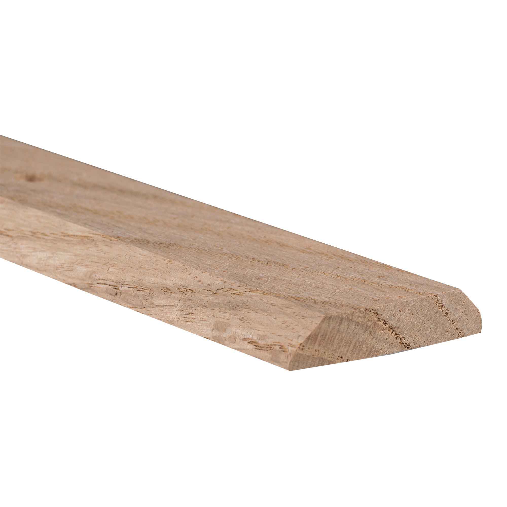 Bordure de joint de plancher en chêne naturel, 3/8" x 1-3/4" x 3'