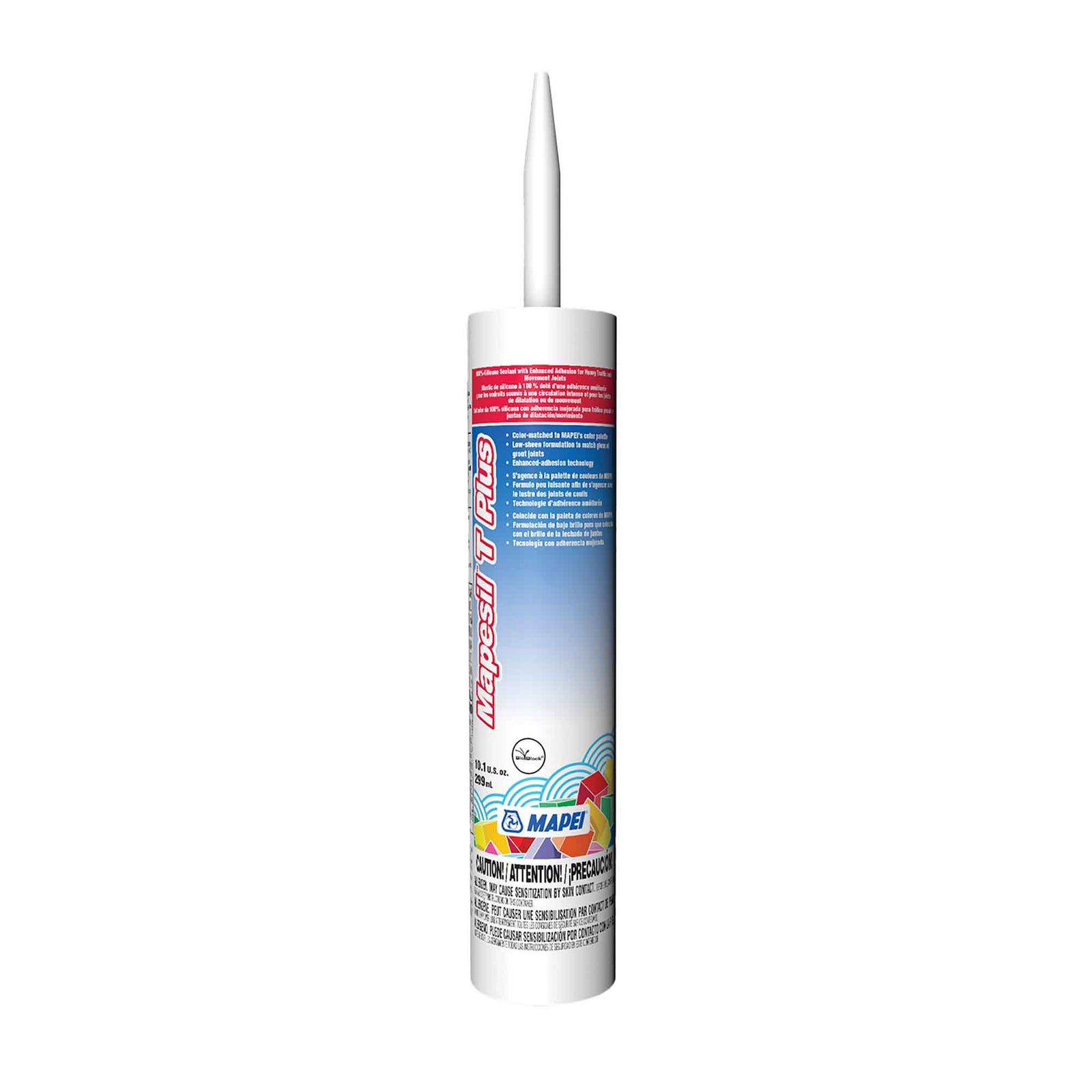 Mastic de silicone Mapesil T Plus de 299 ml, ivoire #5039
