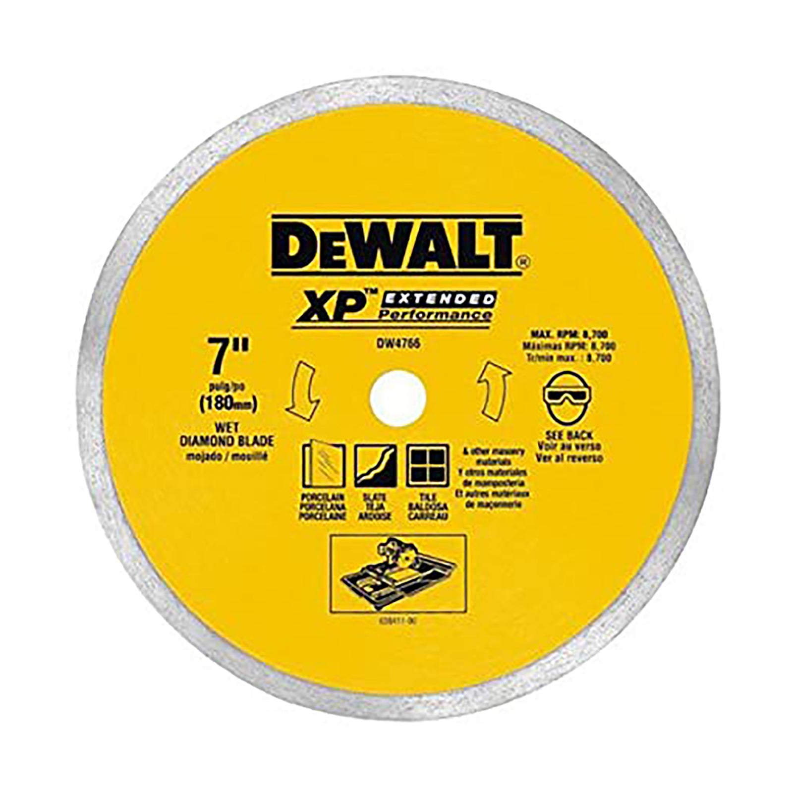 Lame de 7" pour carreau de céramique 