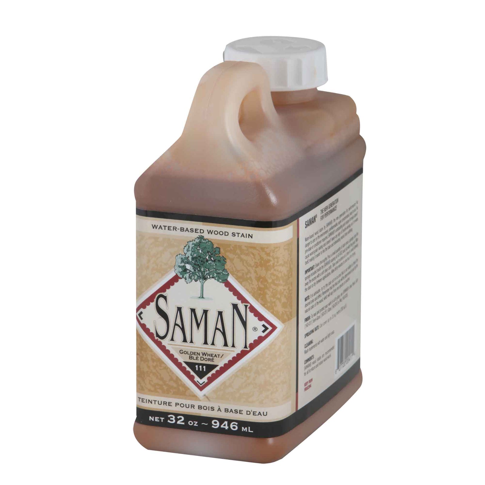 Teinture pour bois à base d'eau Blé Doré, 946 ml                 