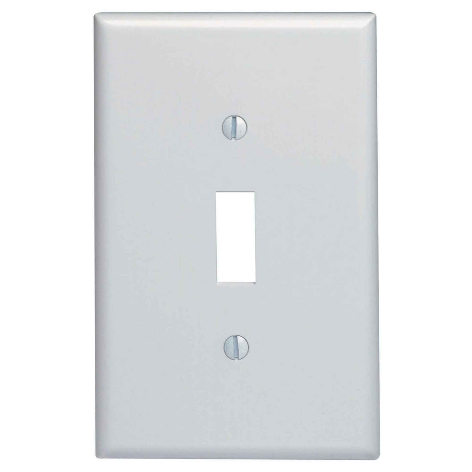 Plaque murale d’interrupteur à bascule pour 1 dispositif de taille moyenne, blanc
