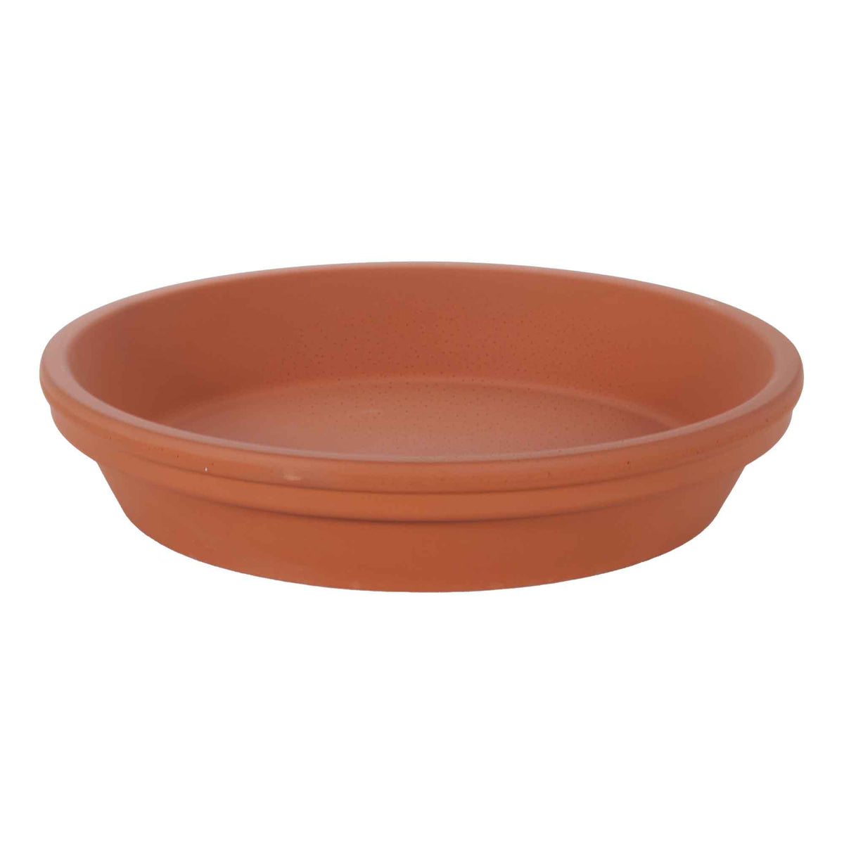 Soucoupe allemande terre cuite, 6"          