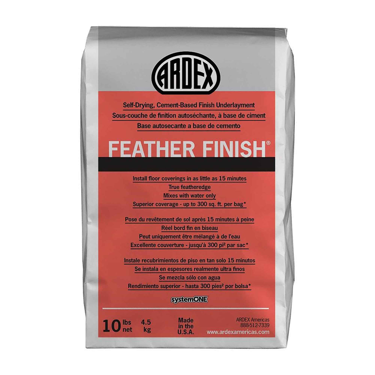 Sous-couche de finition à base de ciment, gris (10 lb)