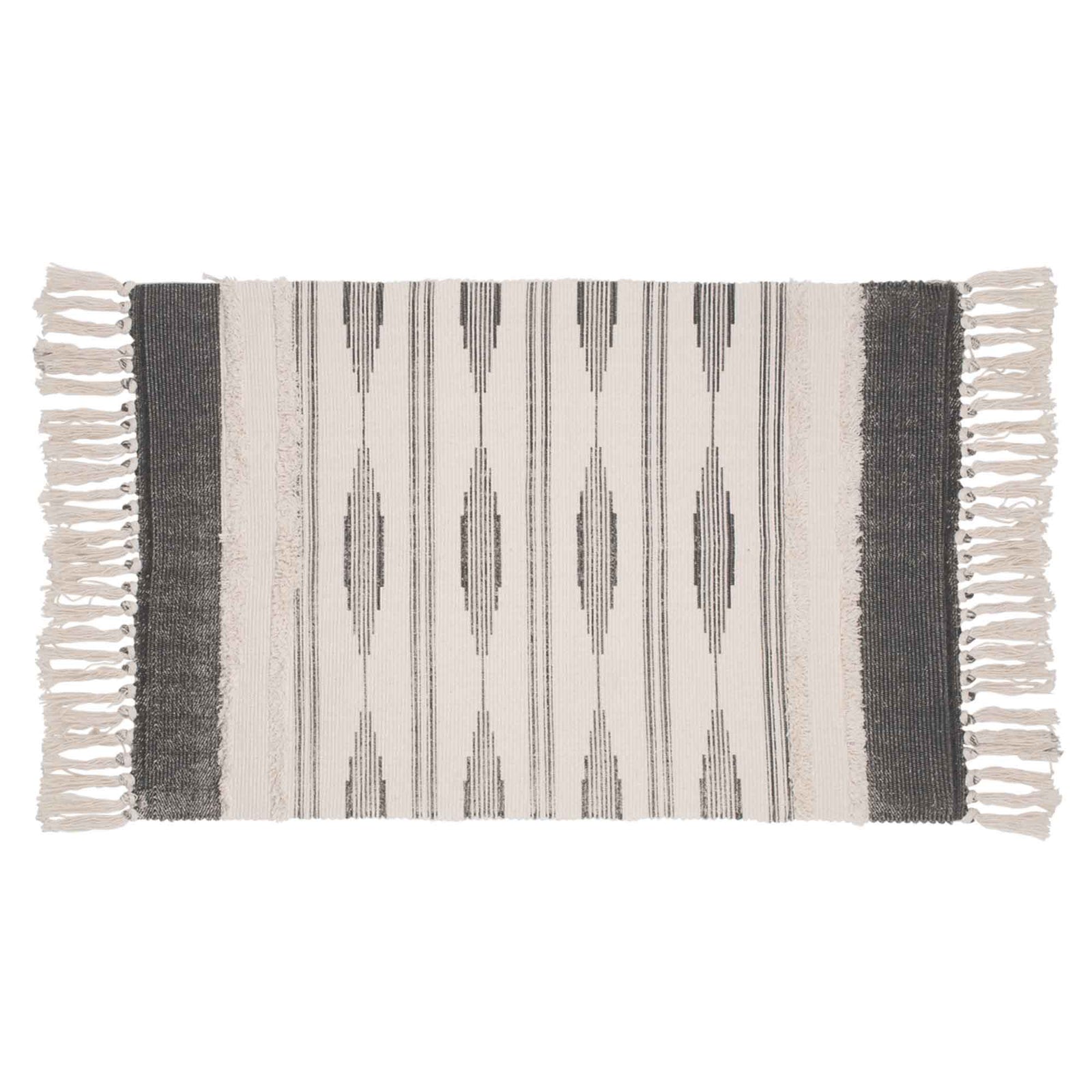 Tapis à motif aztèque, 42" x 23,5"