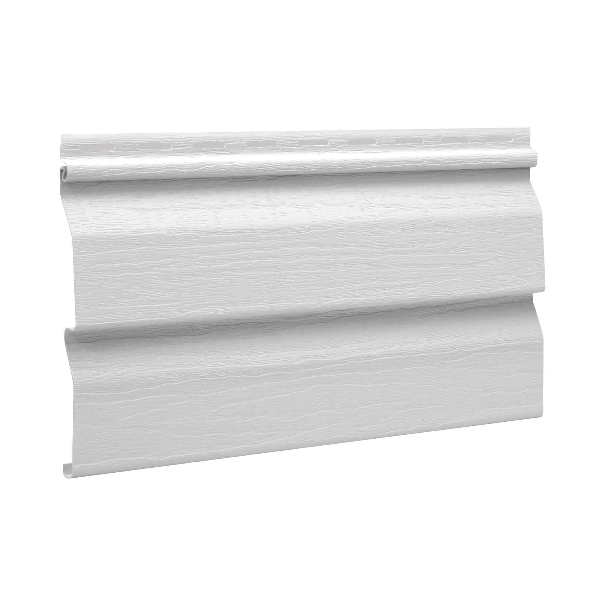 Revêtement D-4.5 en vinyle blanc, 12' x 3/8" x 9"