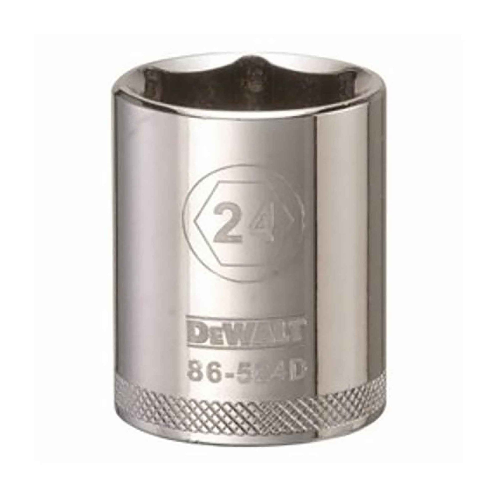 Douille standard courte à entraînement carré de 1/2" avec 6 pointes, 24 mm