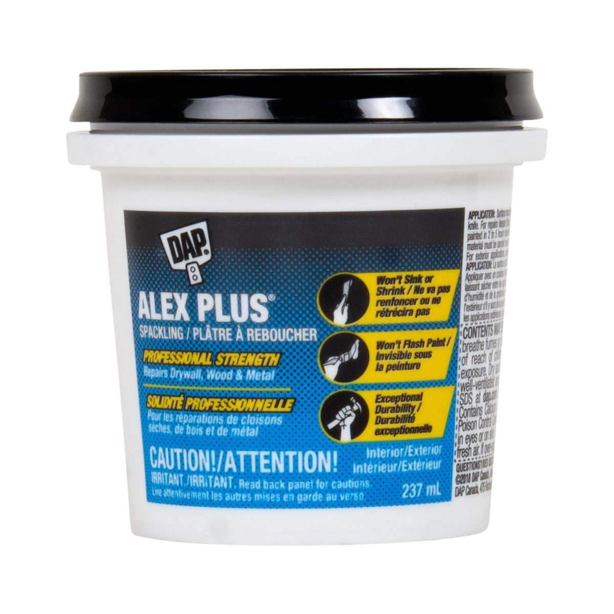 Plâtre à reboucher ALEX PLUS, 237 ml