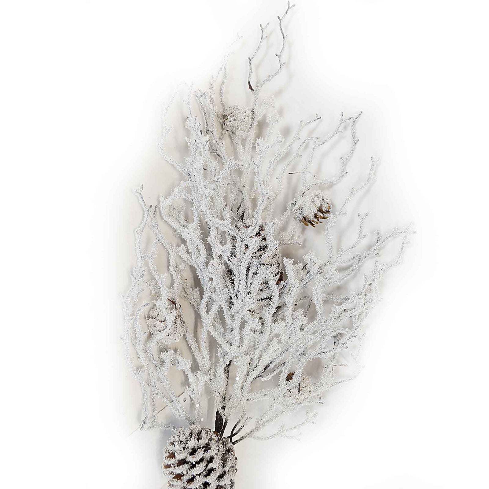 Pic de branche avec neige et cocottes, 24'' 