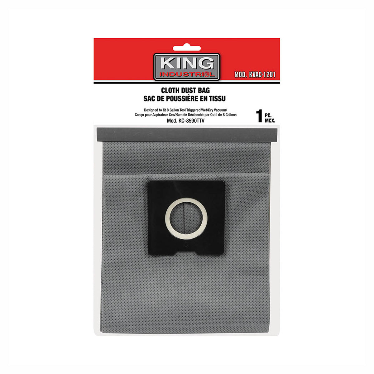 Sac de poussière en tissu conçu pour aspirateur KC-8590TTV