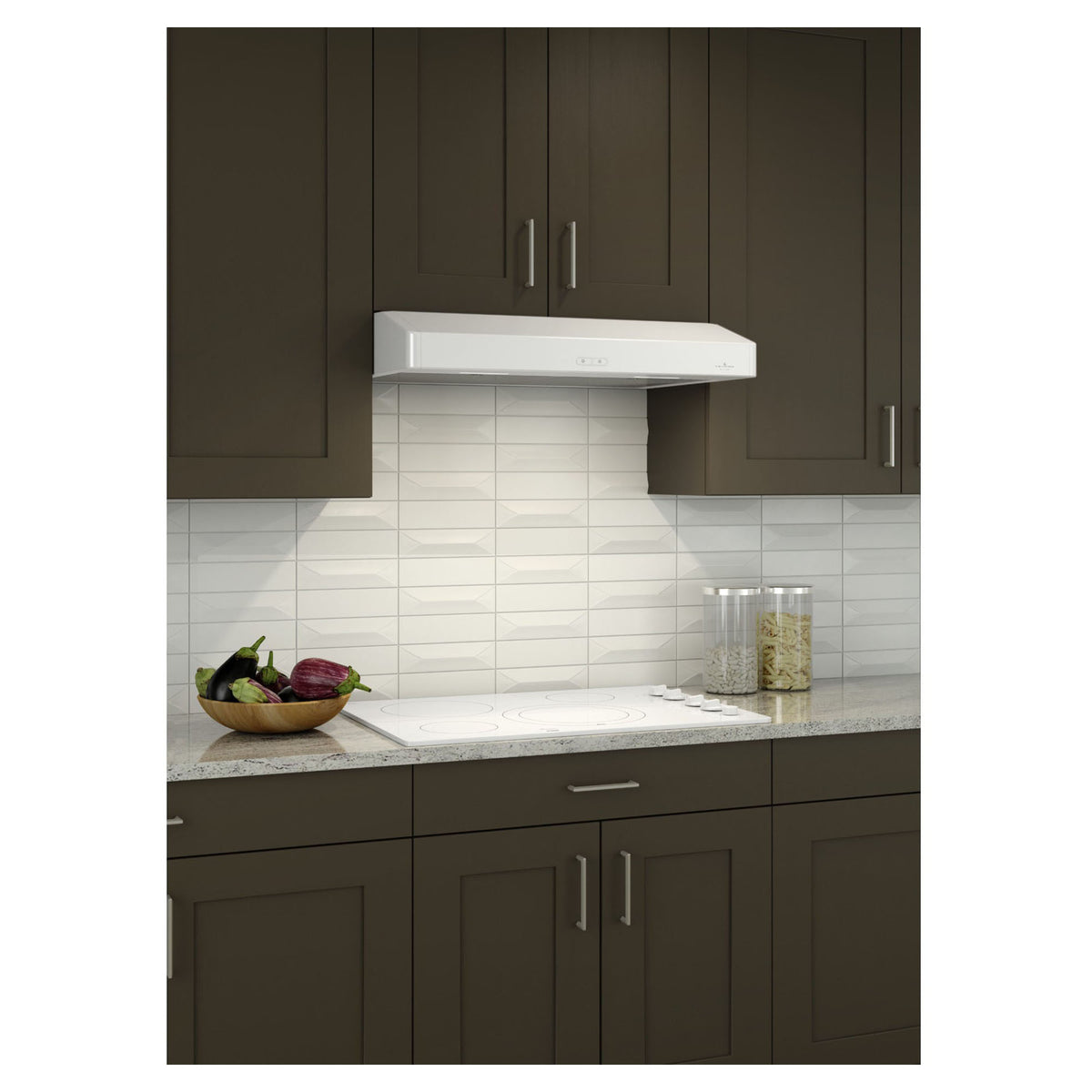 Hotte sous-armoire Venmar Bistro de 30" avec puissance maximale de 450 pi³ / min, 1,5 sone (blanche)