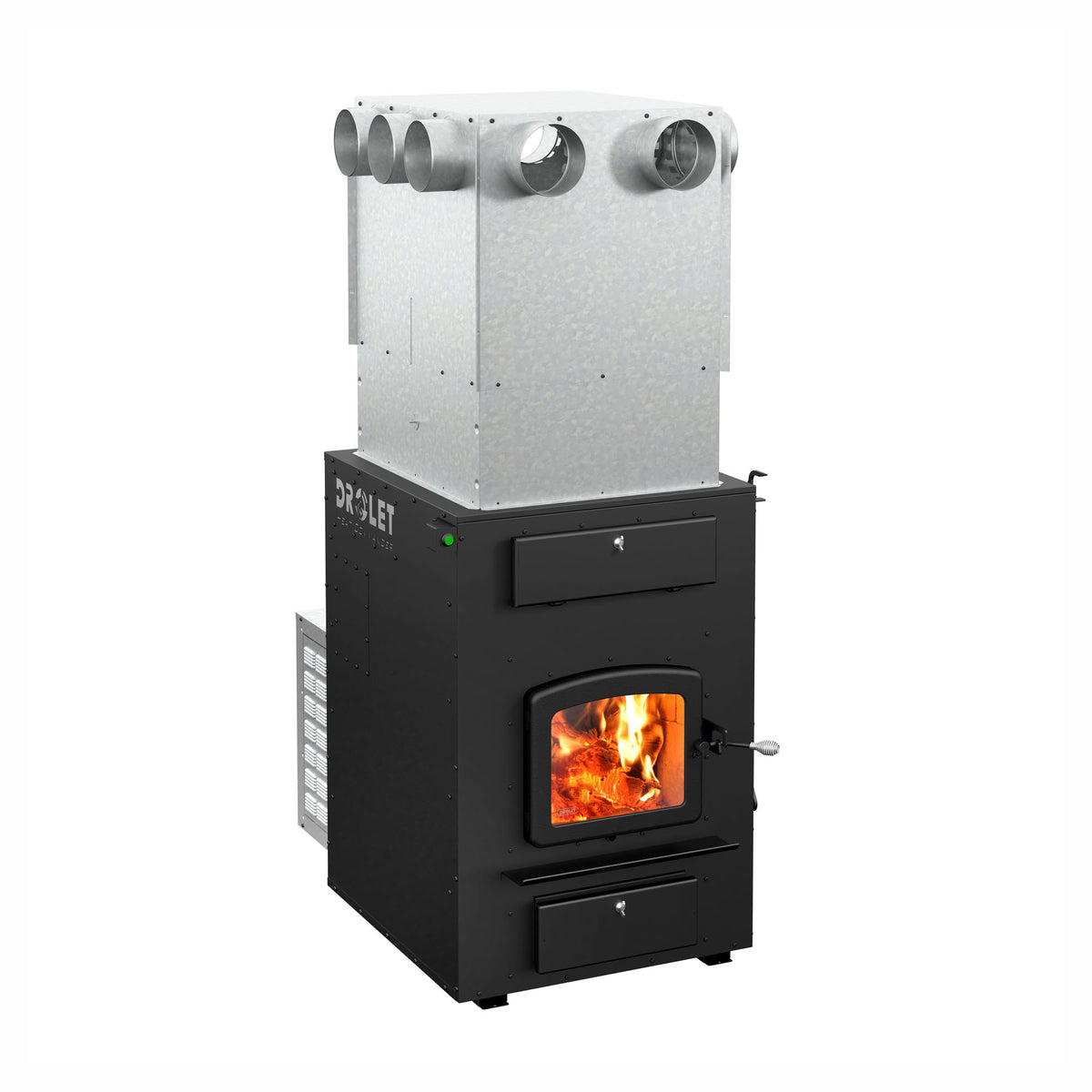 Fournaise à bois Heat Commander noire, 310 000 BTU