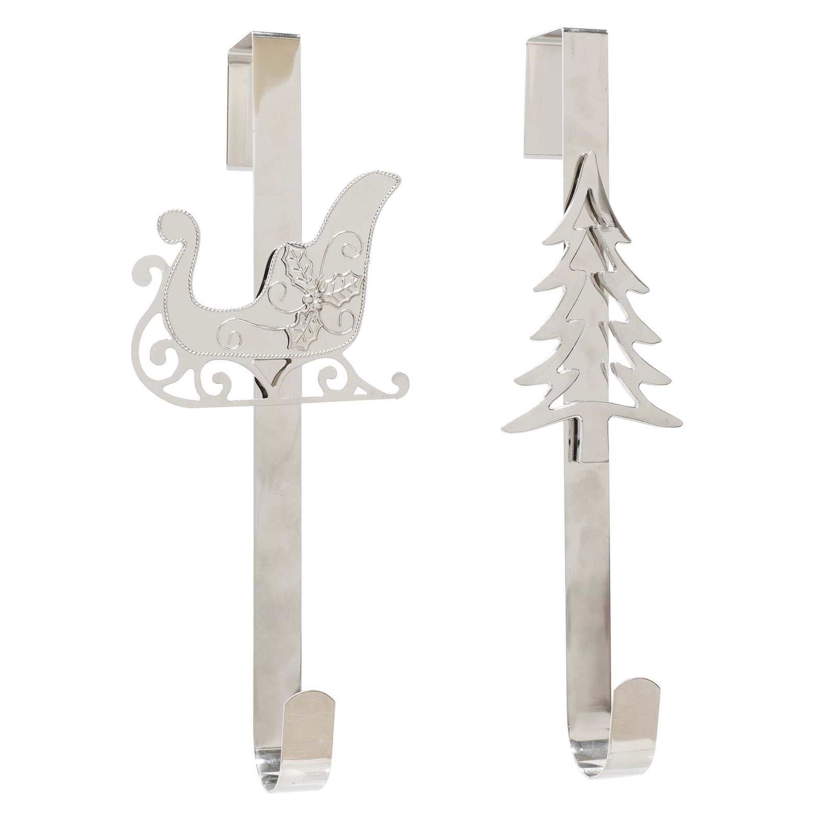 Support de couronne de couleur argent lustré de 38 cm, choix de 2 modèles