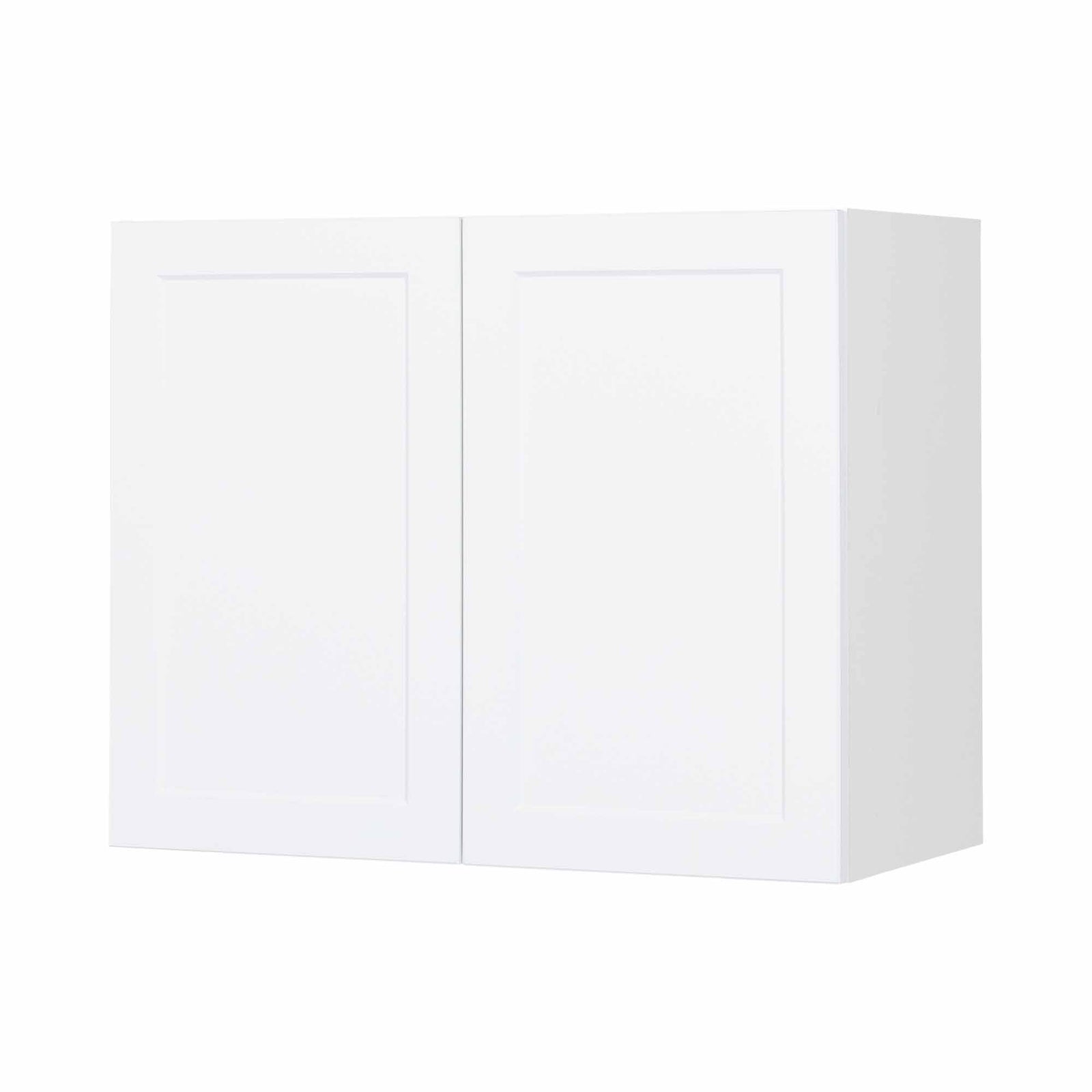 Module de dessus de laveuse-sécheuse de style Shaker en mélamine blanche avec 2 portes, 30"